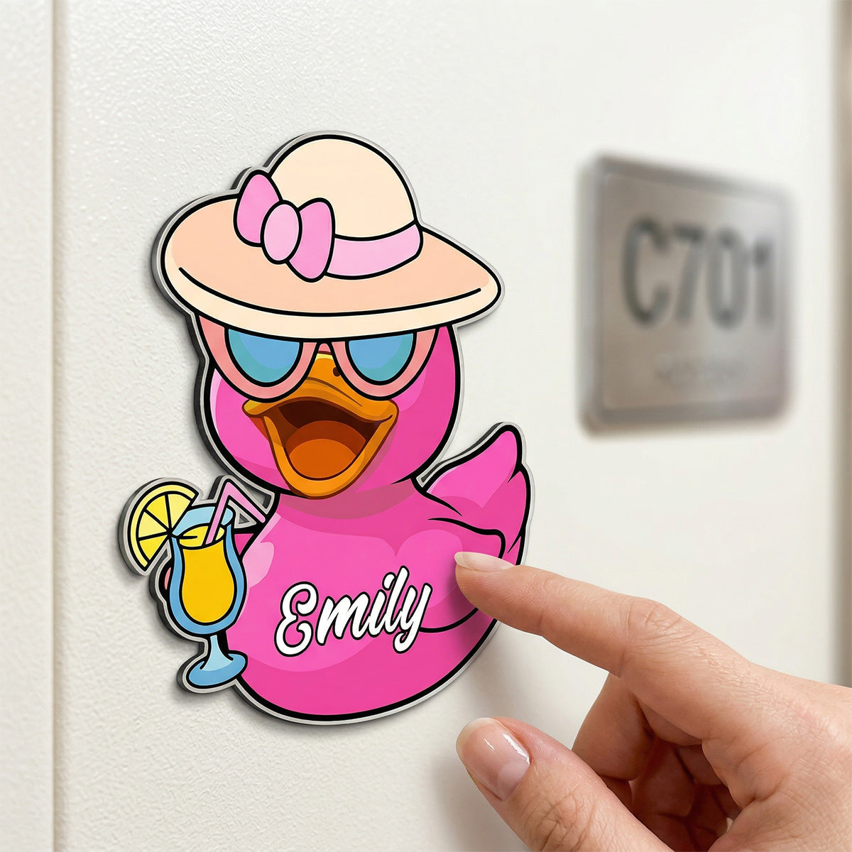 Family Cruise Duck Custom Name - Personalized Cruise Ship Door Magnet - Cruise Trip Decoration