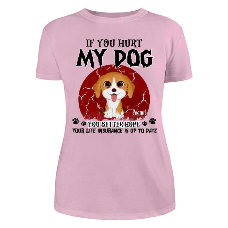 Halloween If You Hurt My Watercolor Cute Dogs Personalized Shirt