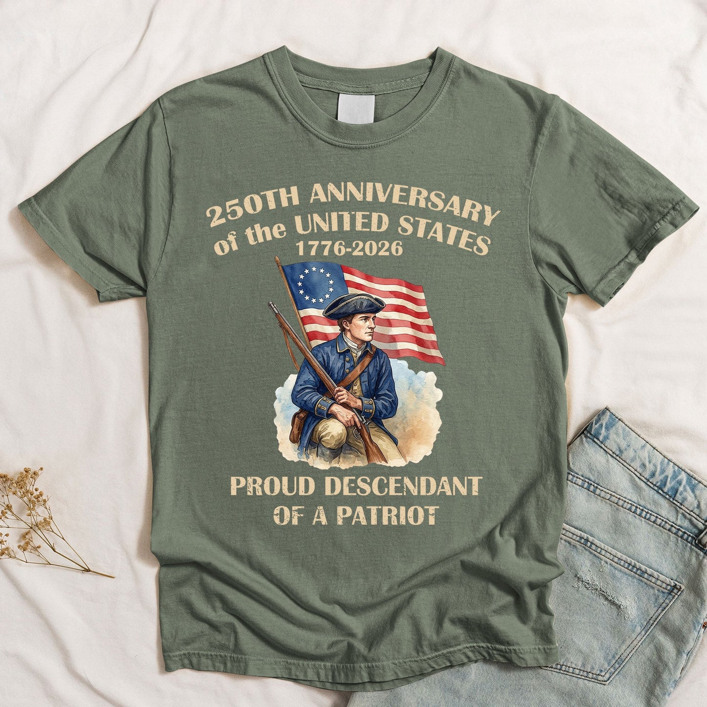 Descendant Of A Patriot 250 Years - Shirt