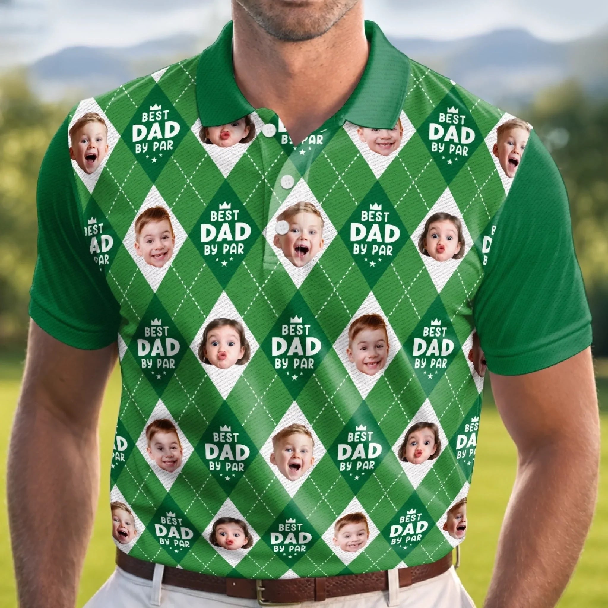 Custom Photo All Over Print Polo Shirt - Personalized Father's Day Birthday Golf Gifts For Dad, Grandpa - Golf Days Are The Best Days