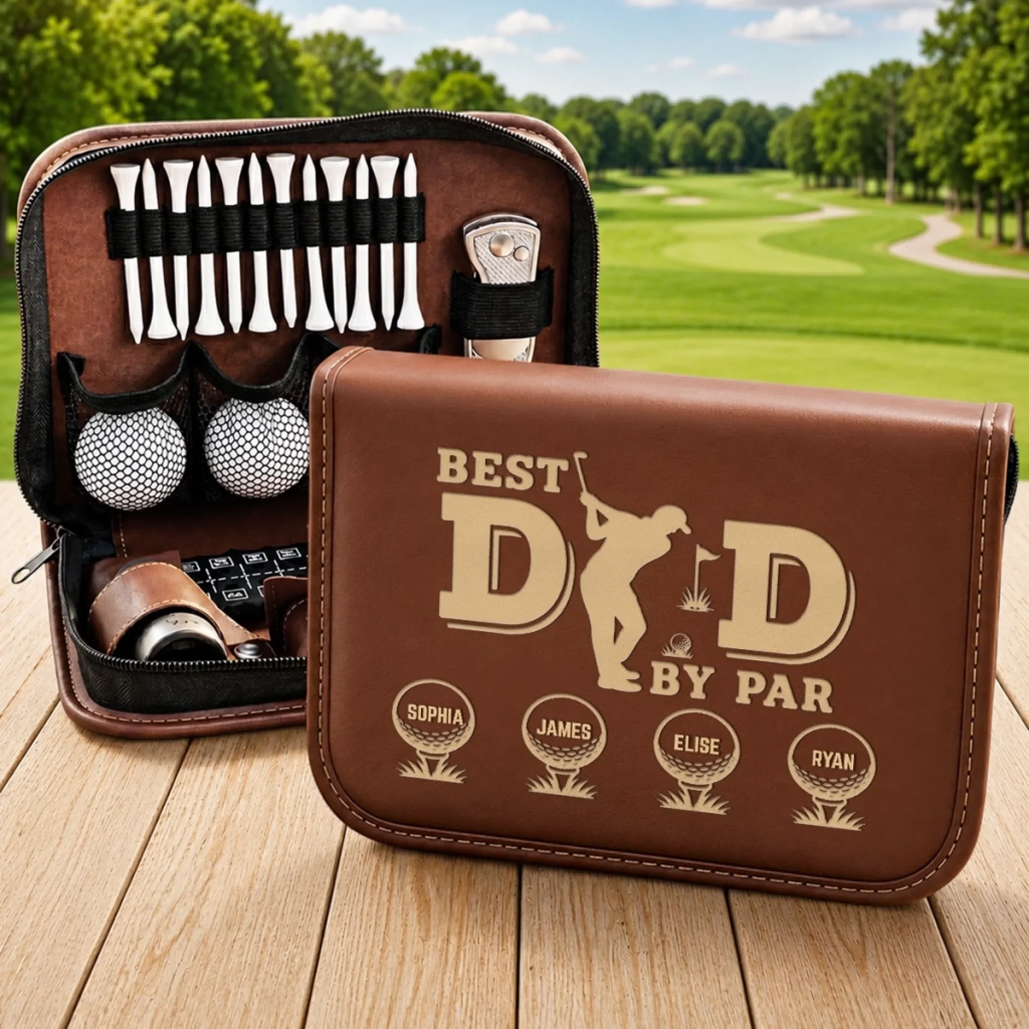 Custom Golf Bag - Personalized Father's Day Birthday Golf Gifts For Dad, Grandpa - Fairways And Good Days