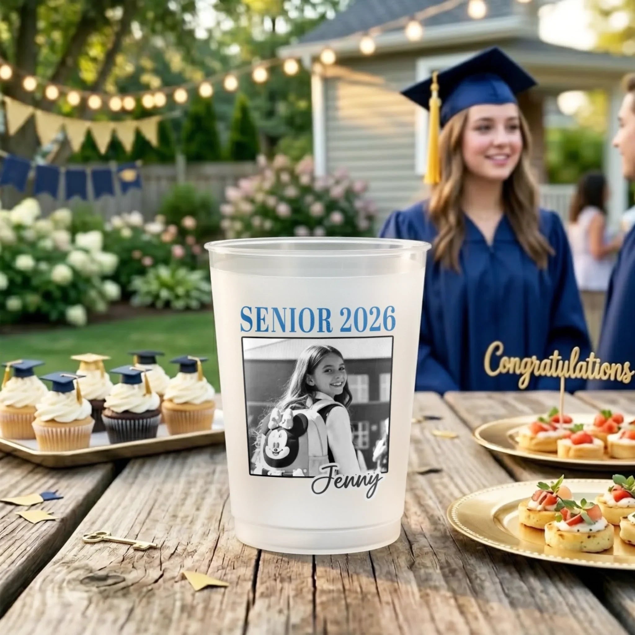 Custom Photo Graduation Cups - Personalized Graduation Gifts For Him, Her - Cool Kid Graduation Era