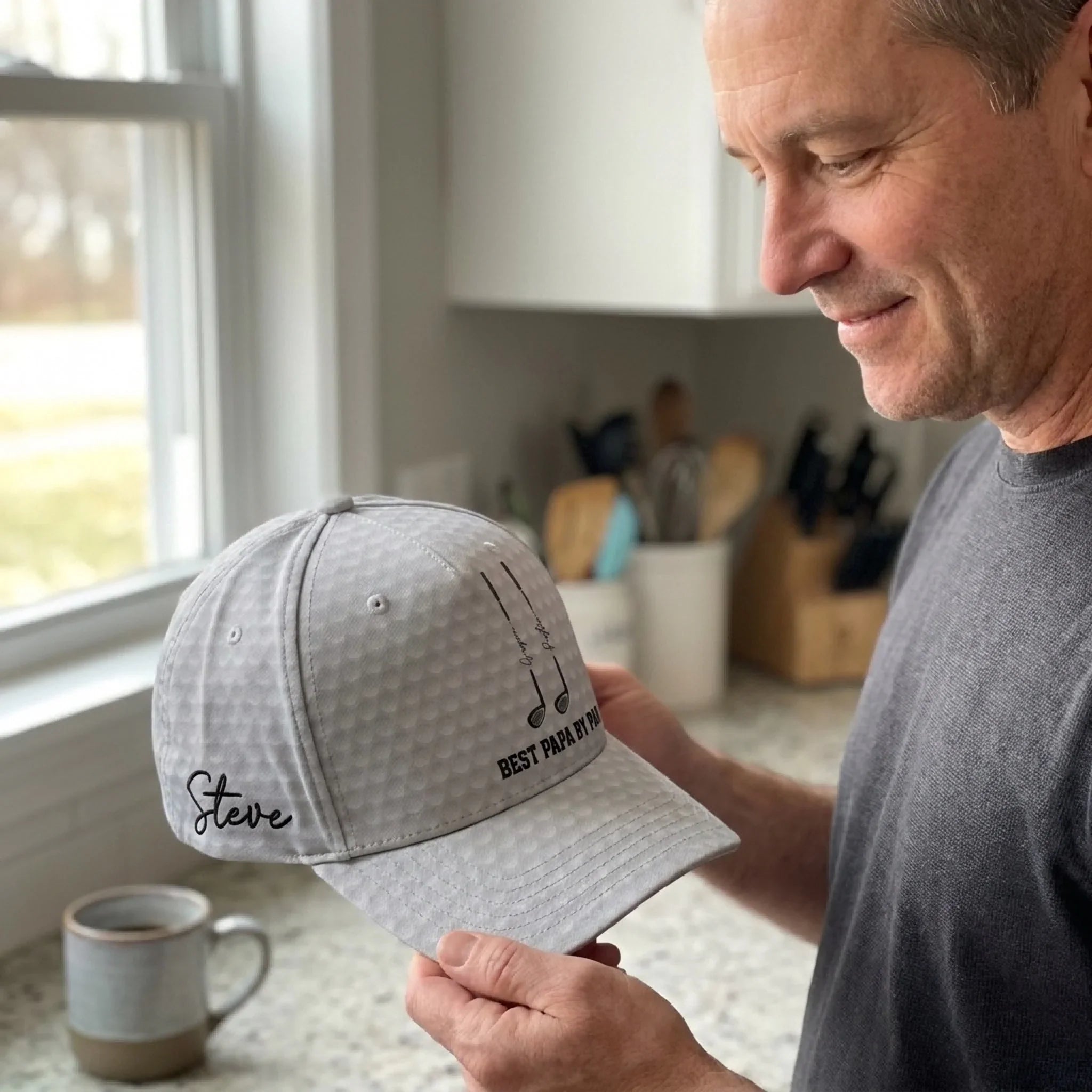 Custom Hat, All Over Print Classic Cap - Personalized Birthday Golf Gifts For Dad, Grandpa - Weekend Forecast Golf