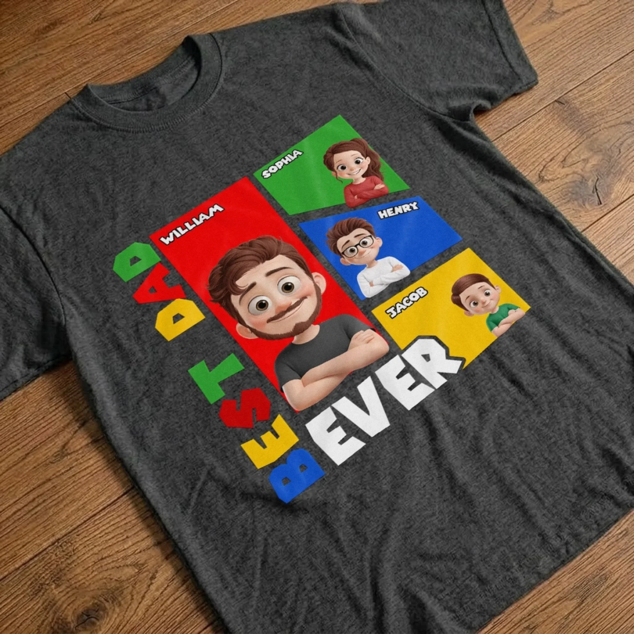 Custom Unisex T-shirt, Premium T-shirt, Hoodie - Personalized Father's Day Birthday Gifts For Dad, Grandpa - Dad Makes Life More Meaningful