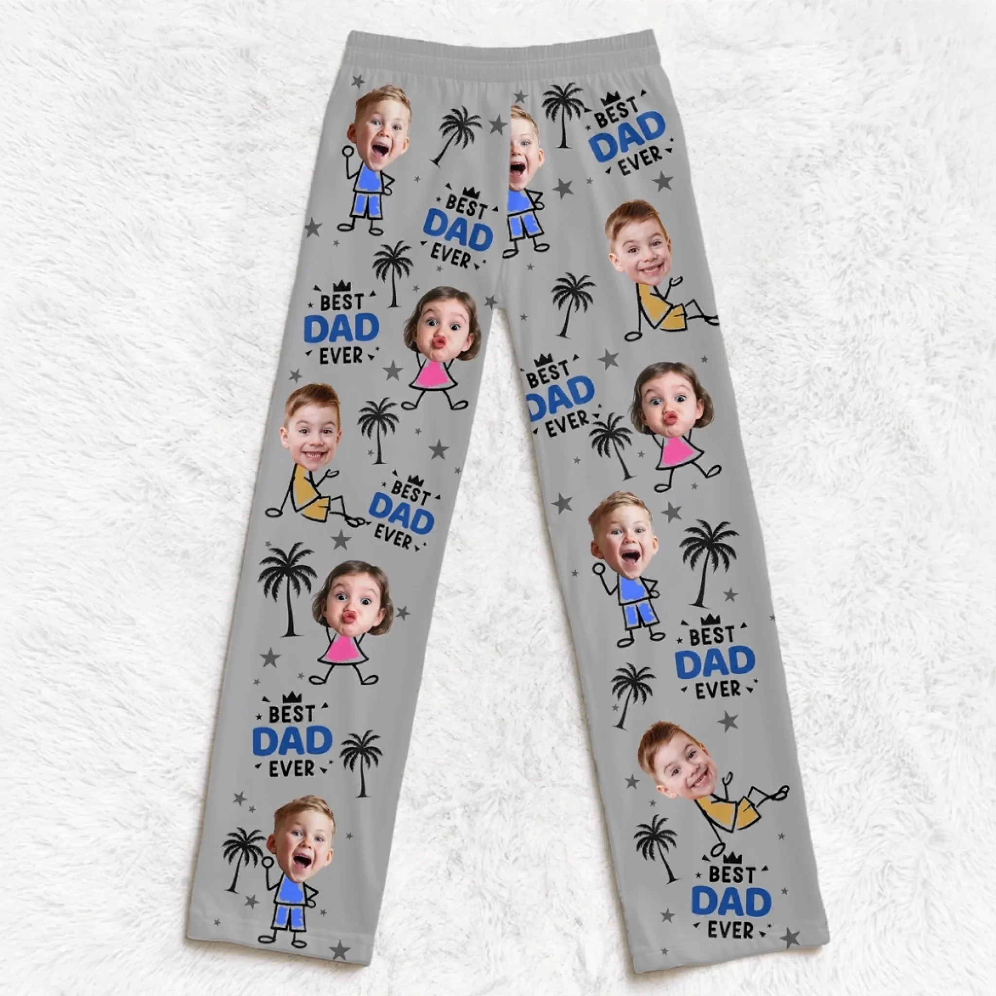 Custom Photo Pajama Pants - Personalized Father's Day Birthday Gifts For Dad, Grandpa - Dad’s Love Means Everything