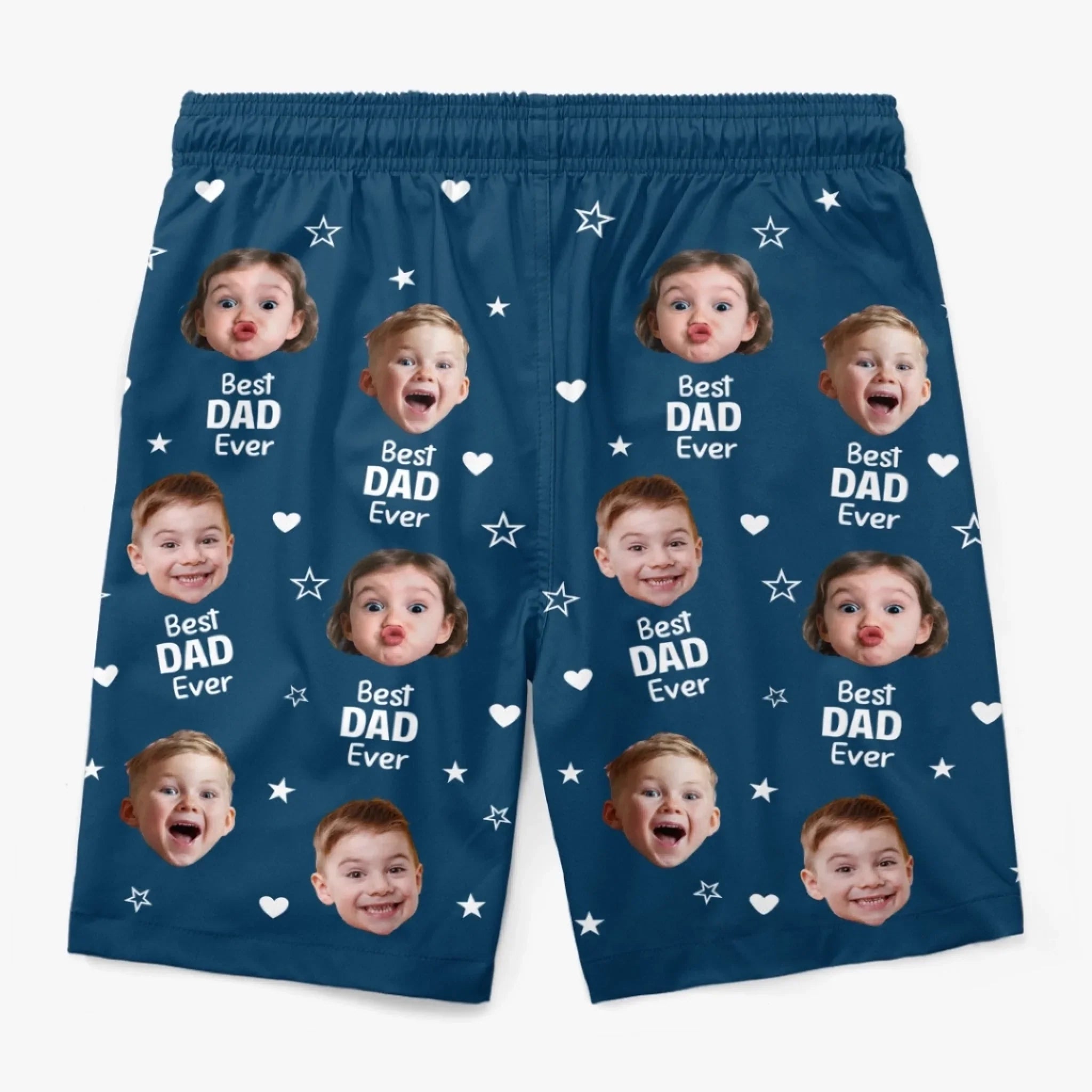 Custom Photo Tropical Hawaiian Aloha Men Beach Shorts - Personalized Father's Day, Summer Vacation And Travel Gifts For Dad, Grandpa - Family’s Favorite Hero