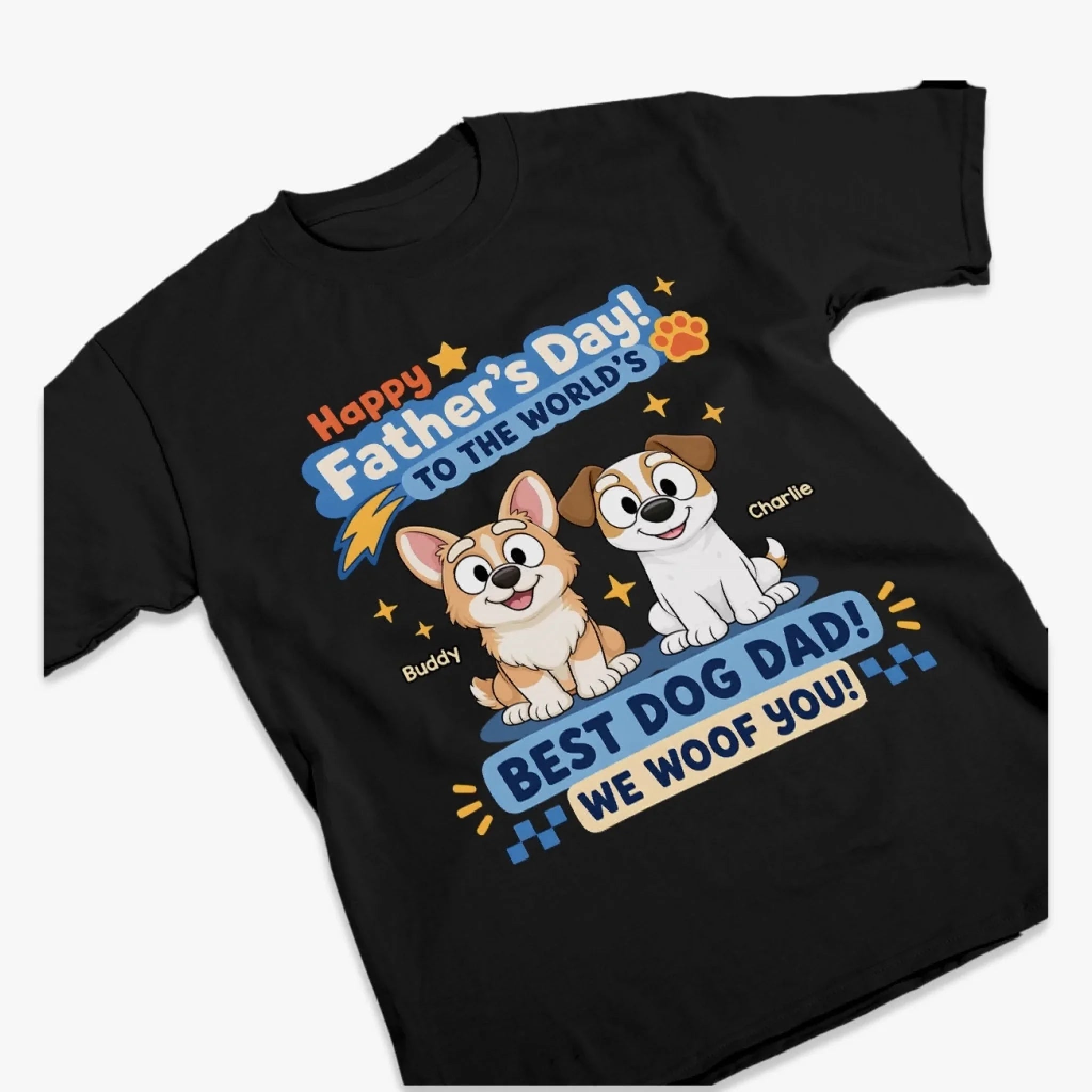 Custom Unisex T-shirt, Hoodie - Personalized Father's Day Birthday Gifts For Dog Lovers, Dog Dad - Pawther Of The Year