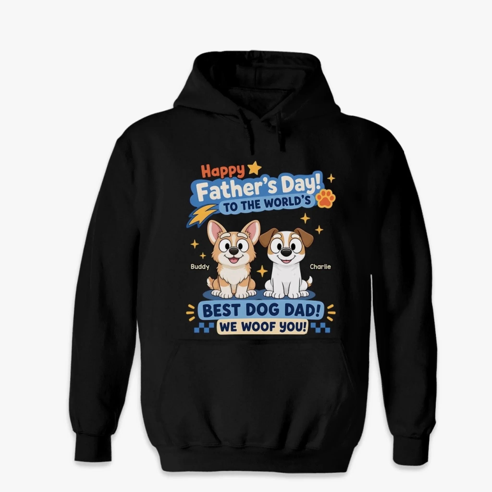 Custom Unisex T-shirt, Hoodie - Personalized Father's Day Birthday Gifts For Dog Lovers, Dog Dad - Pawther Of The Year