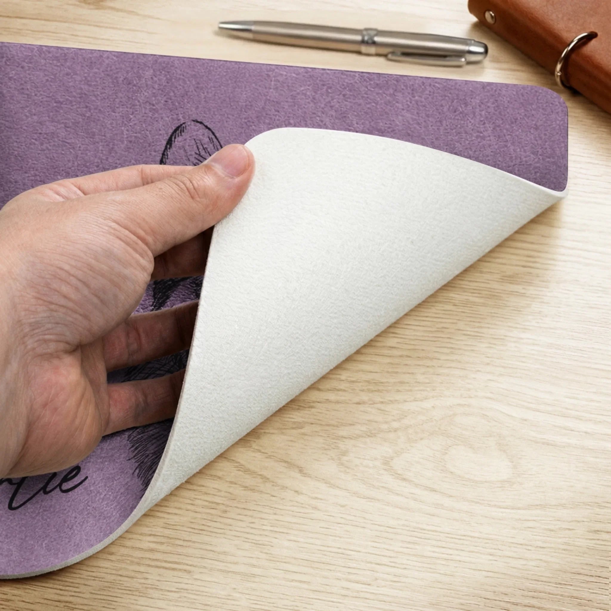 Custom Photo Desk Mat - Personalized Birthday Gifts For Dog Cat Lovers, Dog Dad And Mom, Cat Owners - Paws Make Life Sweeter