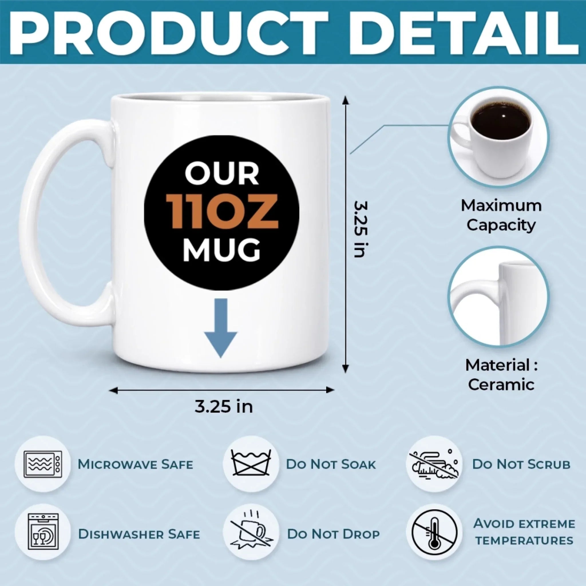 Custom 3D Inflated Effect Printed Mug - Personalized Father's Day Birthday Golf Gifts For Dad, Grandpa - Winning Like a Legend