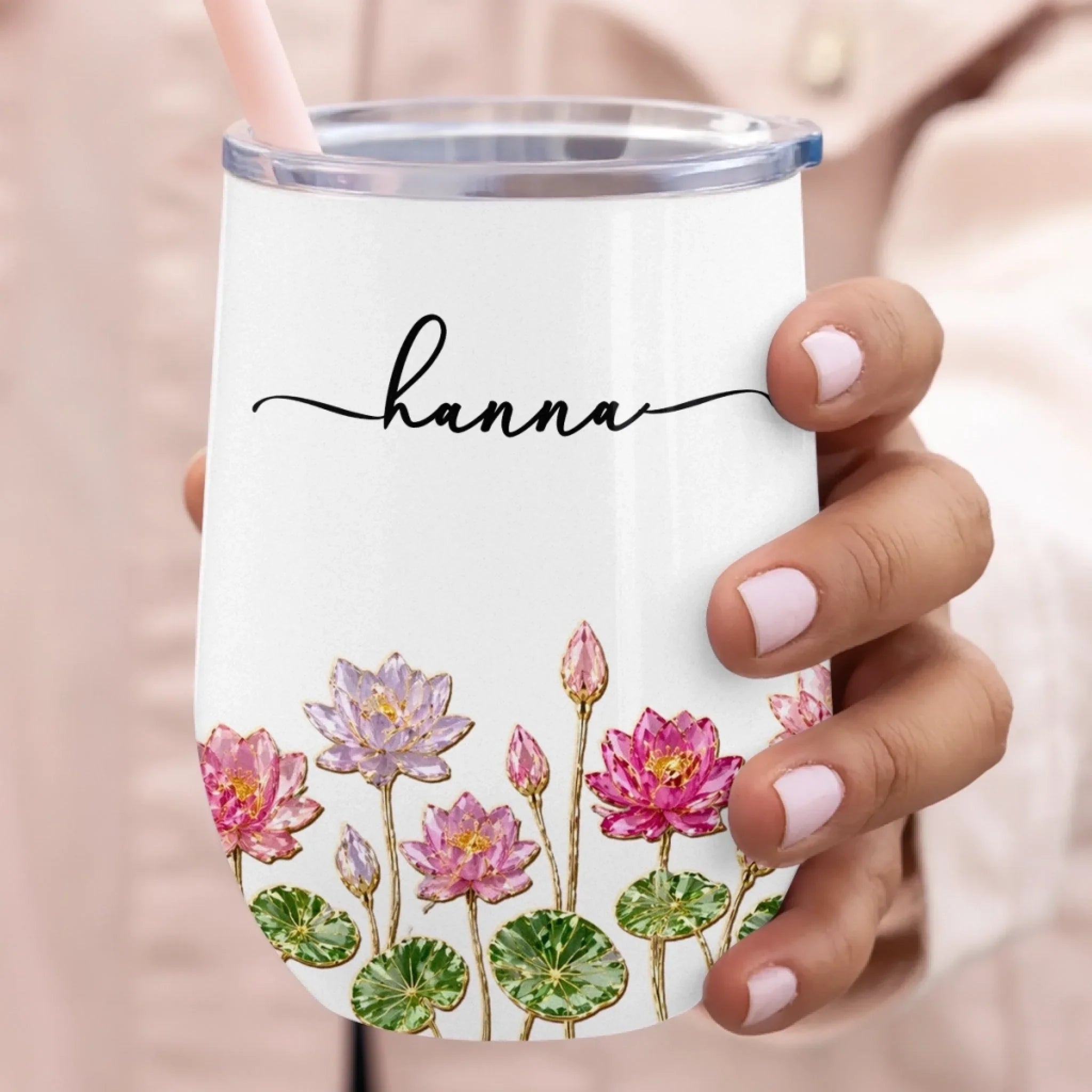 Custom Wine Tumbler - Personalized Best Friend Birthday Gifts For Women, Besties, Sisters, BFF, Family, Yourself - Self Love Sip Club