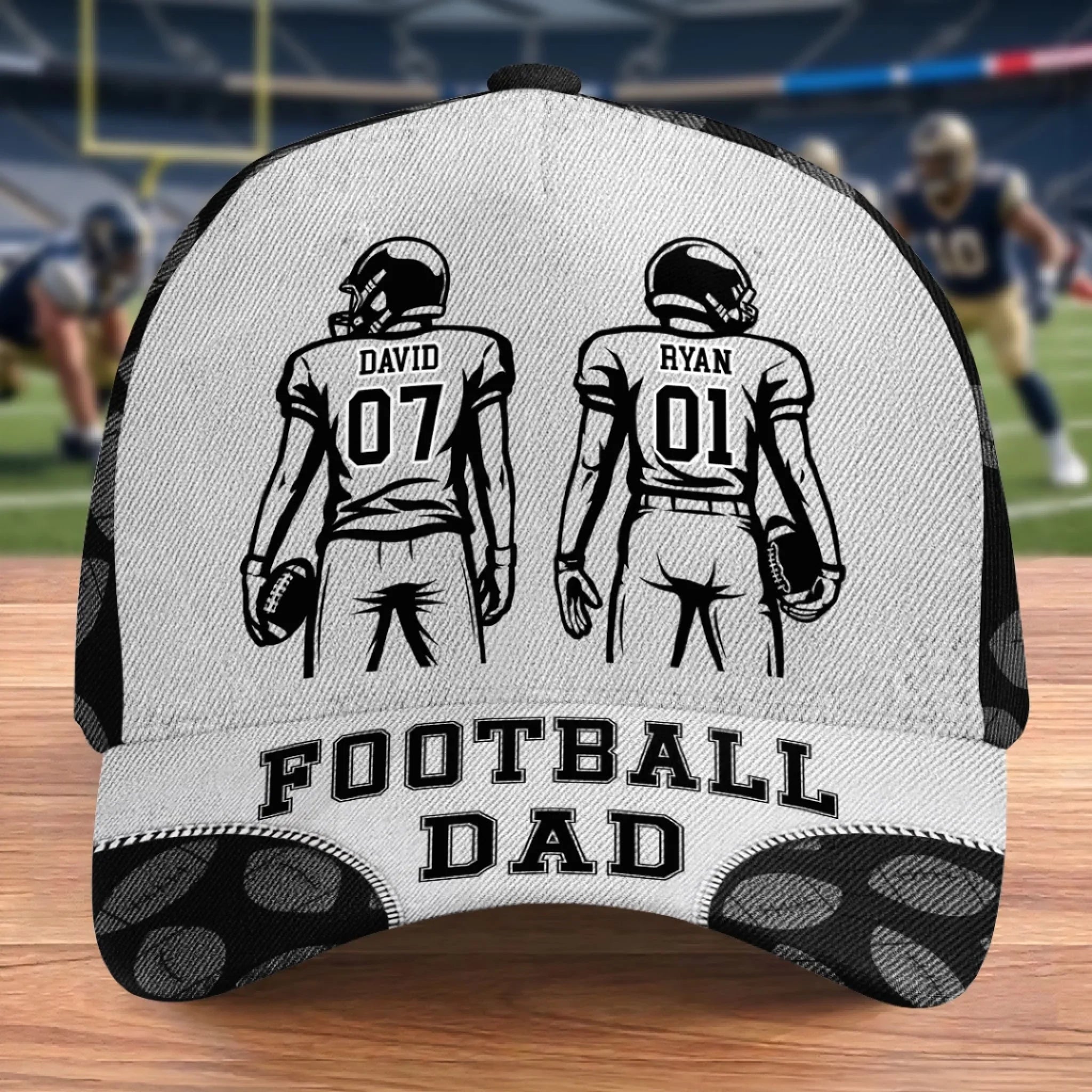 Custom American Football Cap - Personalized Father's Day Birthday Gifts For Dad, Grandpa, Football Lovers, Sports Fans, Sports Lovers - Friday Night Lights Forever
