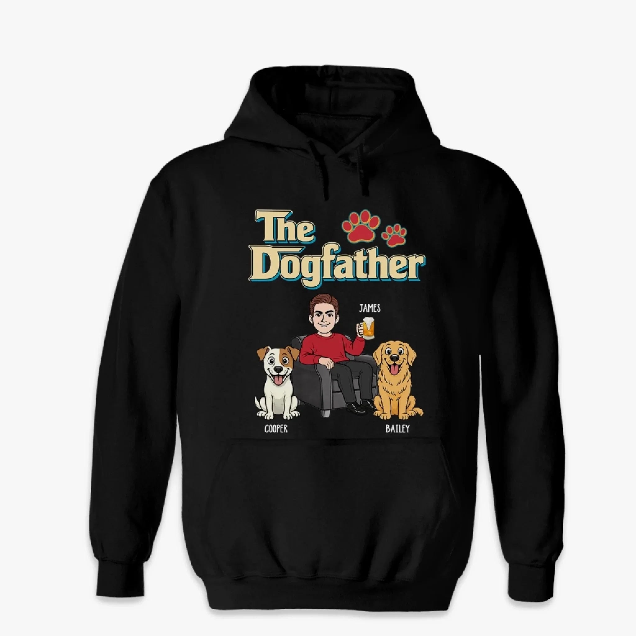 Custom Unisex T-shirt, Hoodie - Personalized Father's Day Birthday Gifts For Dog Lovers, Dog Dad - Raising Dogs Like A Pro