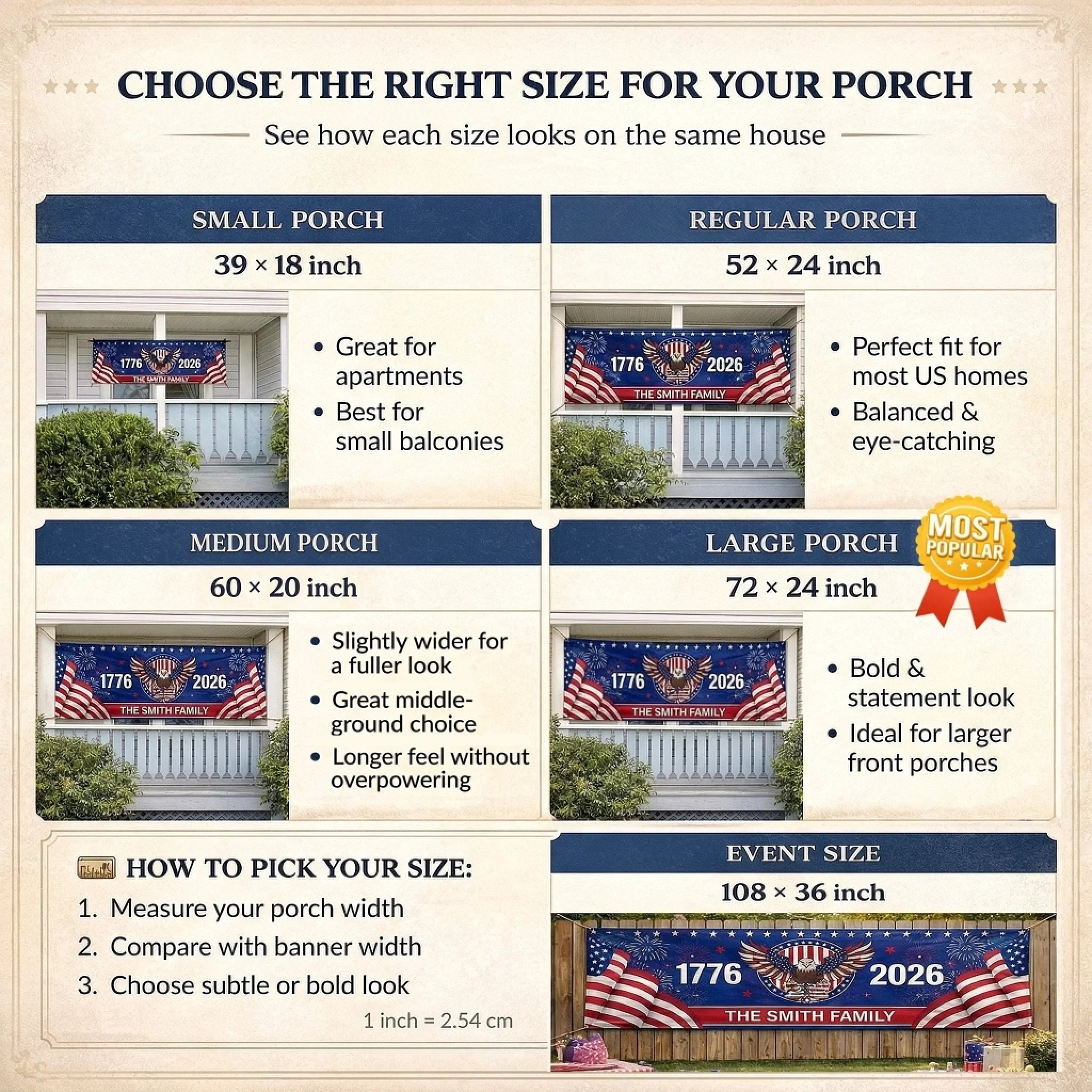 Custom Polyester Outdoor Banner - Personalized America 250th Anniversary Gifts For Mom, Dad, Brother, Sister, Kids - Made Of Freedom And American Spirit