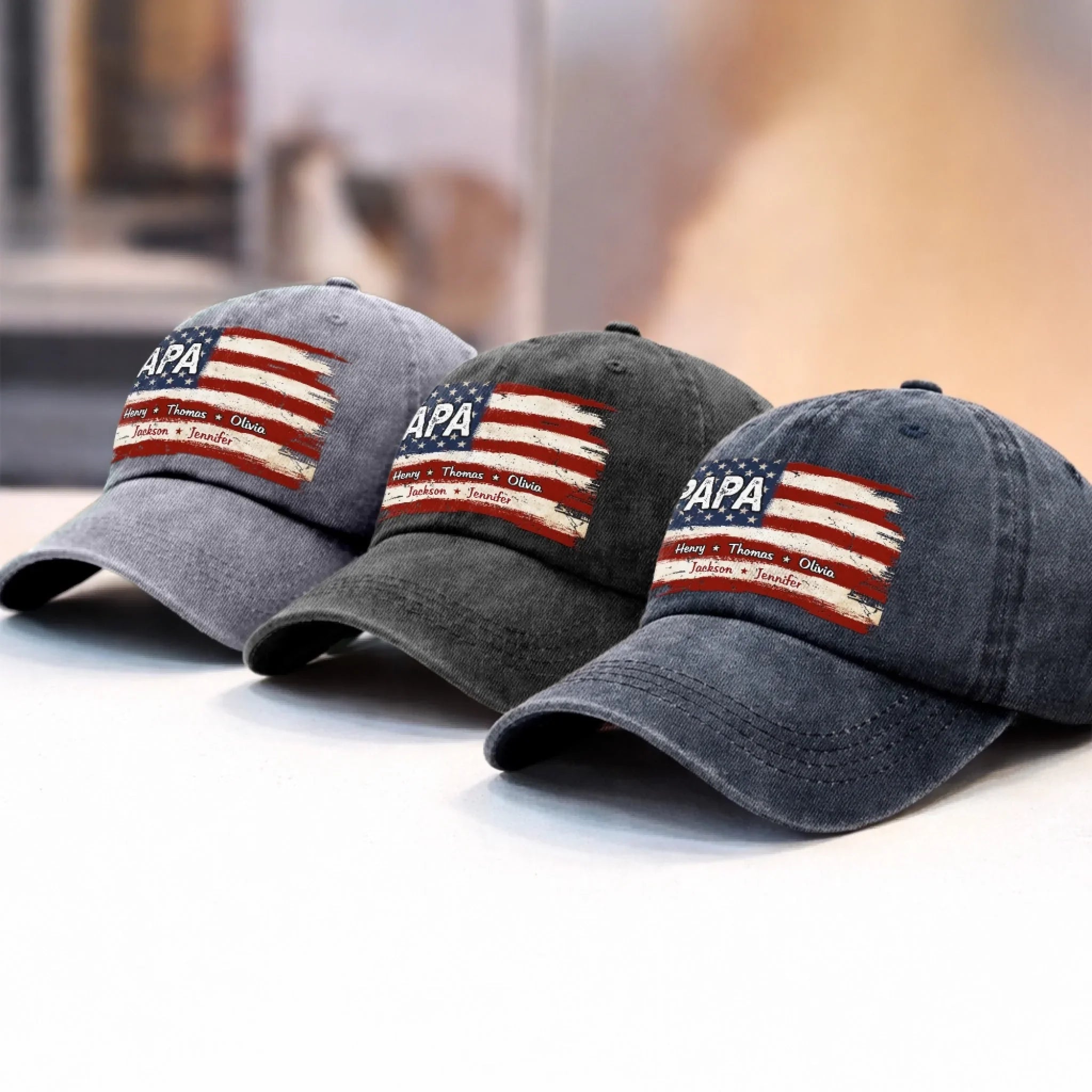 Custom Cap - Personalized Father's Day Birthday Gifts For Dad, Grandpa - Dad Is Always My Hero