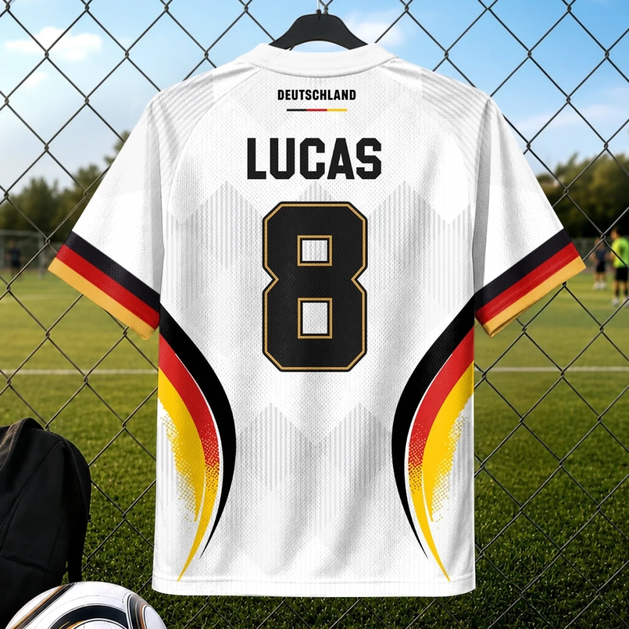 Custom Men's Germany 2026 Jersey Shirt - Personalized Birthday Gifts For Soccer Lovers, Sports Fans, Sports Lovers - Chasing Goals And Glory