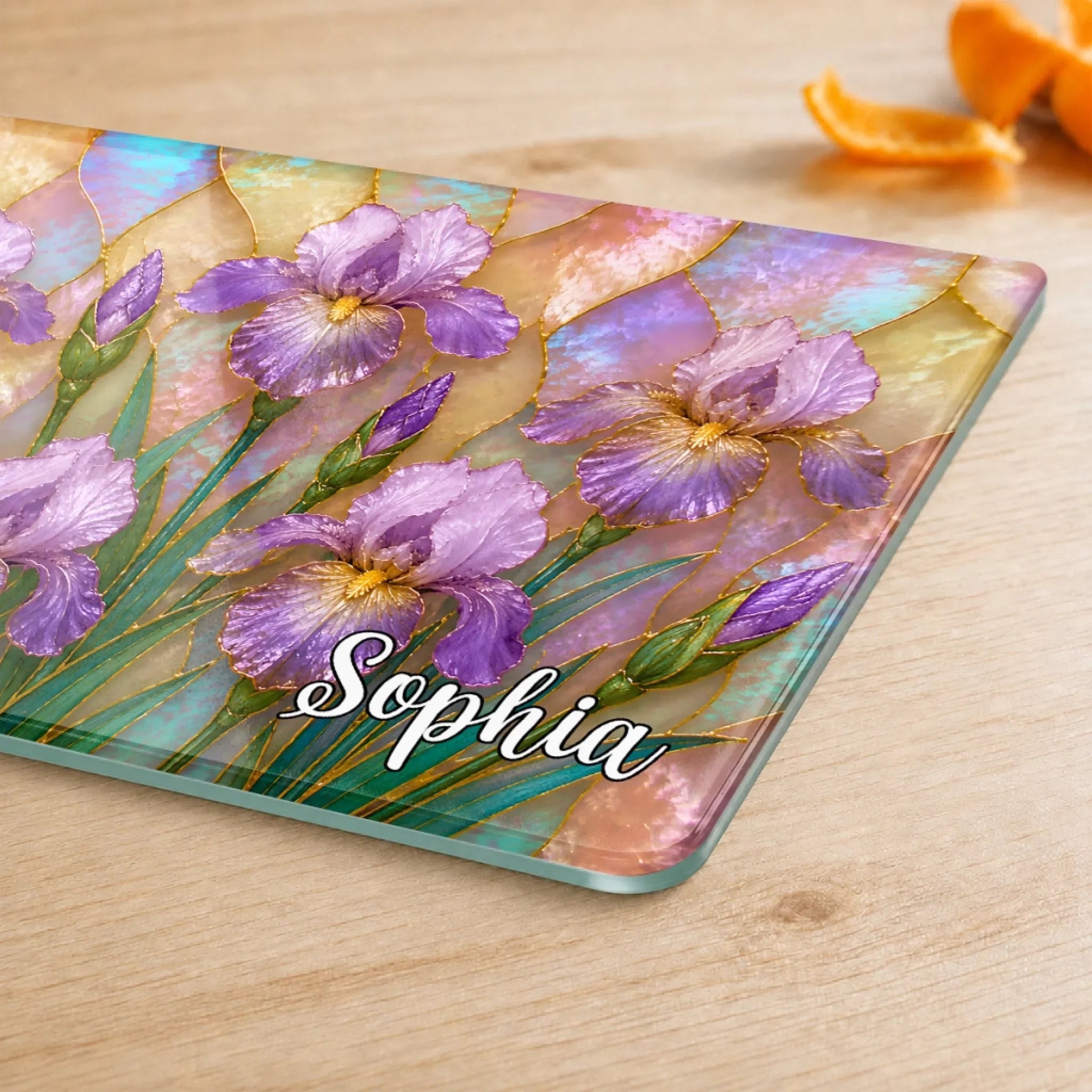 Custom Tempered Glass Cutting Board - Personalized Birthday Gifts For Her, Friends, Sisters, Daughters, Mom, Grandma - Strong Beautiful Unstoppable