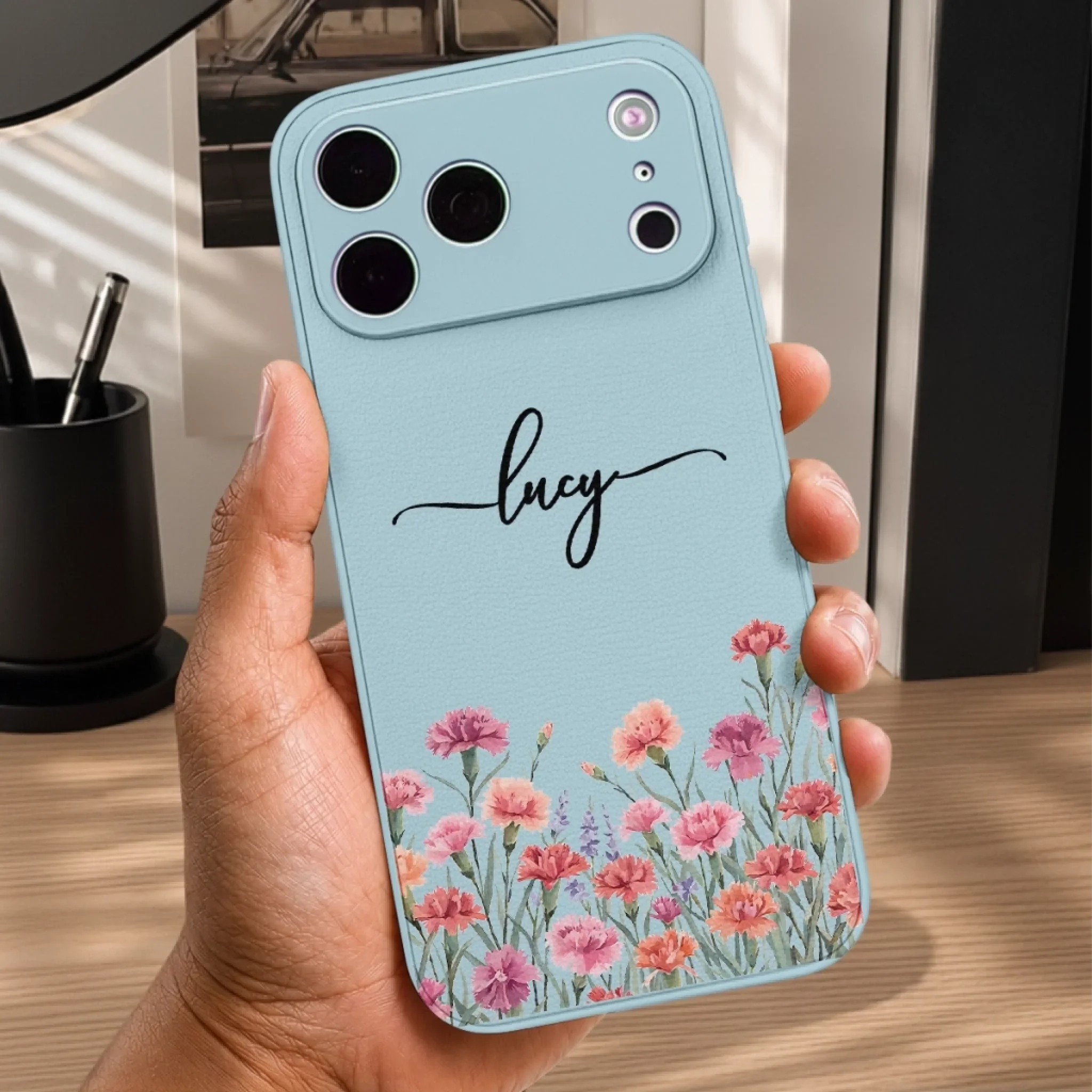 Custom Leather Phone Case - Personalized Best Friend Birthday Gifts For Women, Besties, Sisters, BFF, Daughter - Chasing Golden Sunbeams