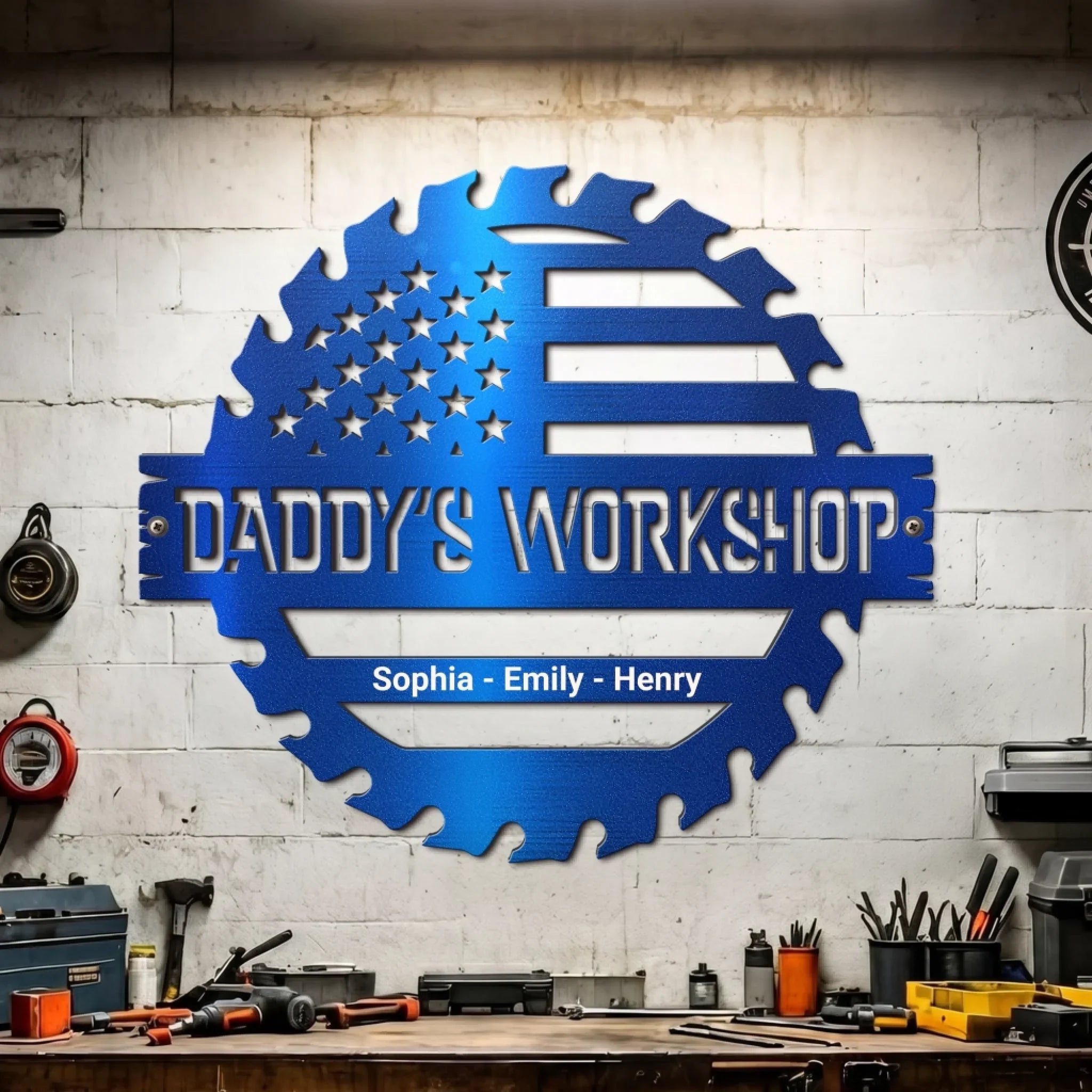 Custom Metal Sign - Personalized Father's Day Gifts For Dad, Grandpa - The Ultimate Handyman's Corner