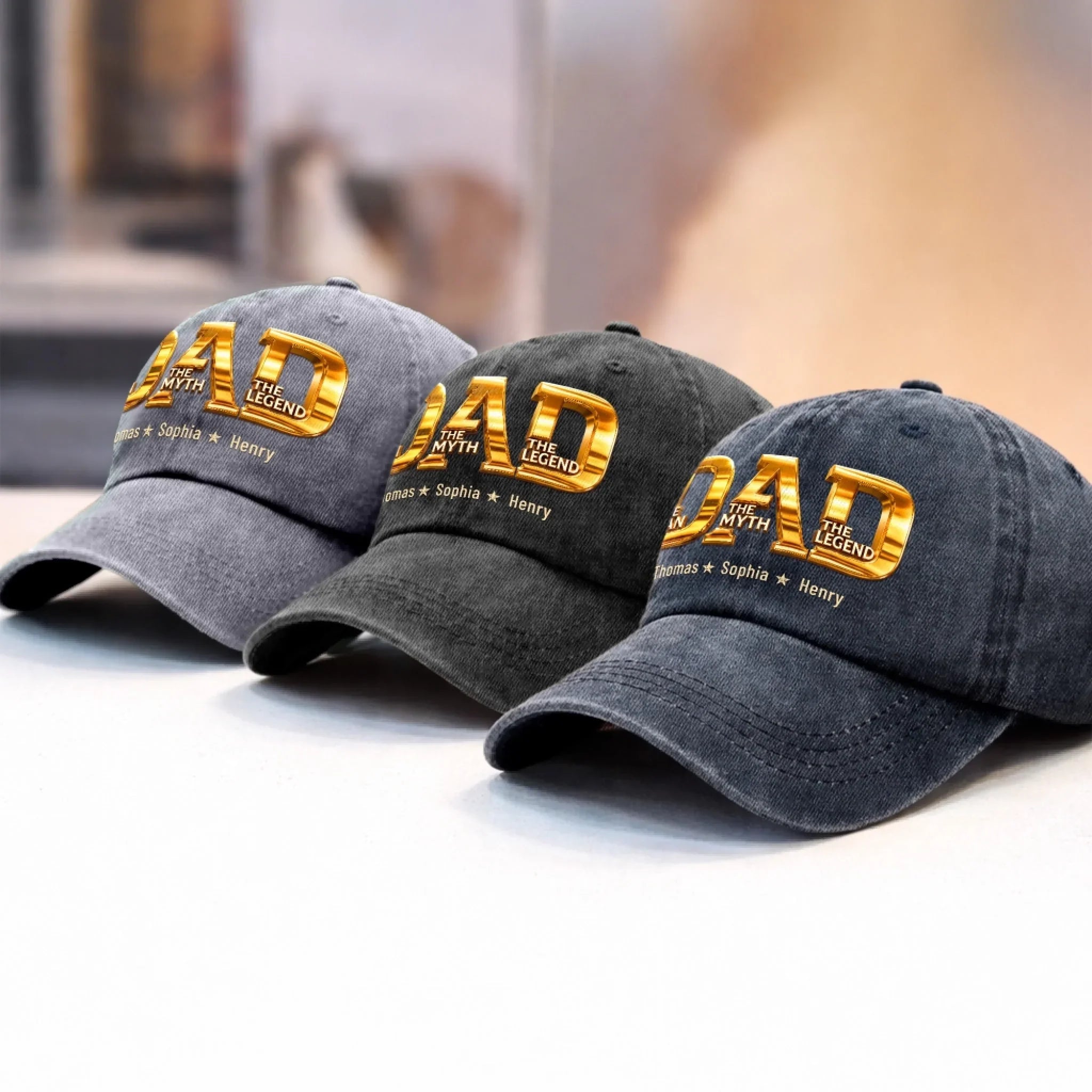 Custom Cap - Personalized Father's Day Birthday Gifts For Dad, Grandpa - Forever My Greatest Hero