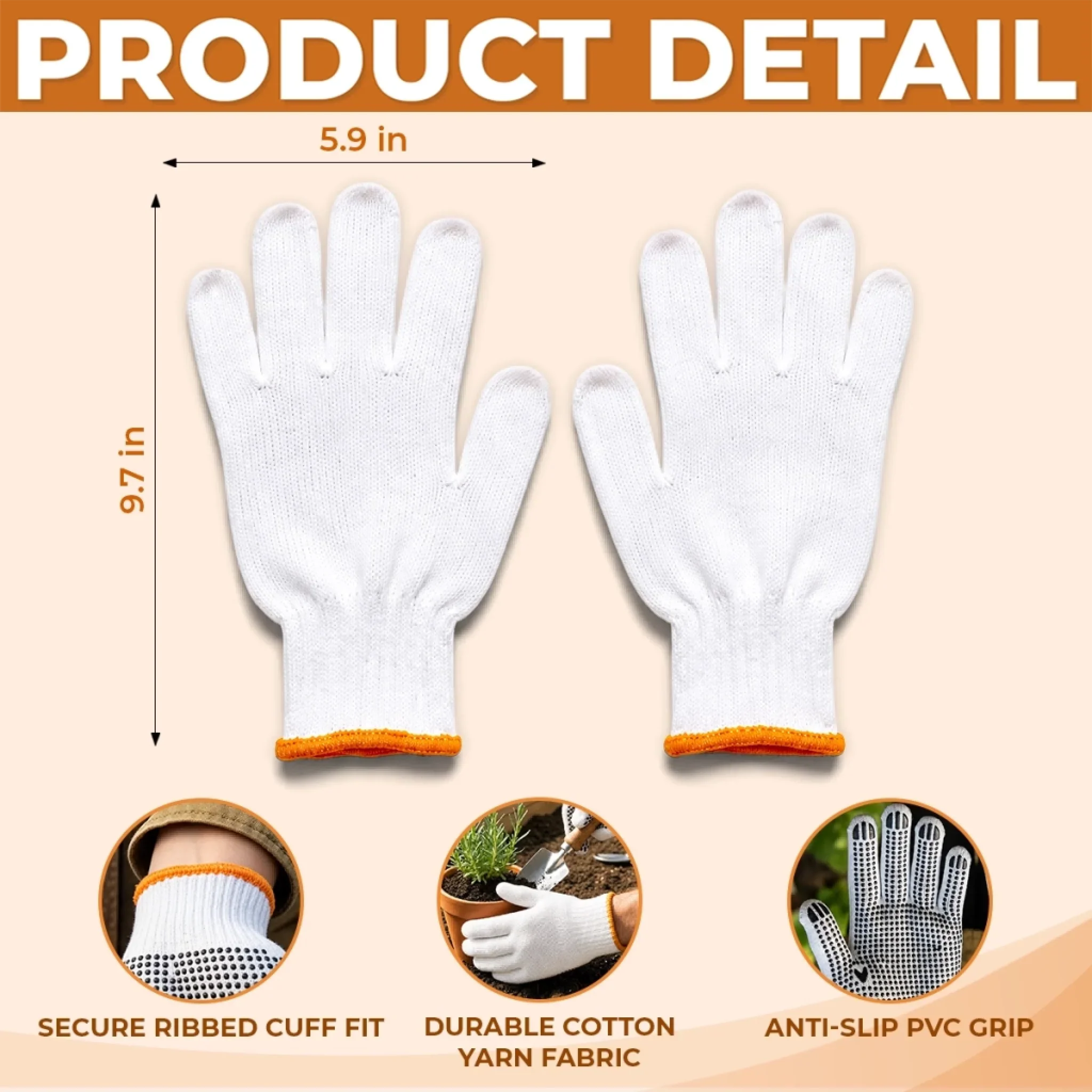 Custom Gardening Gloves - Personalized Birthday Garden Gifts For Gardeners - Good Vibes, Greener Days