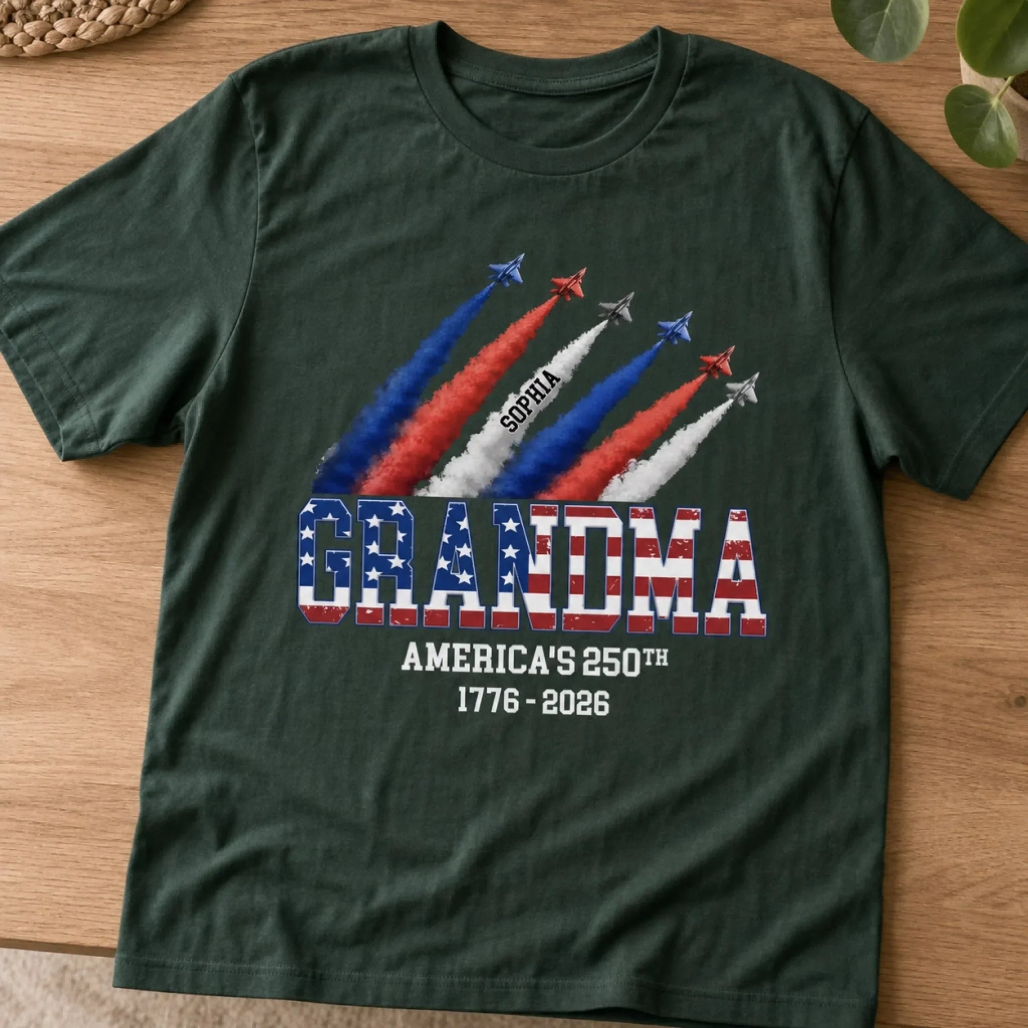 Custom T-shirt, Premium T-shirt, Hoodie - Personalized 4th Of July Gifts For Mom, Grandma - Her Favorite Little Firecrackers