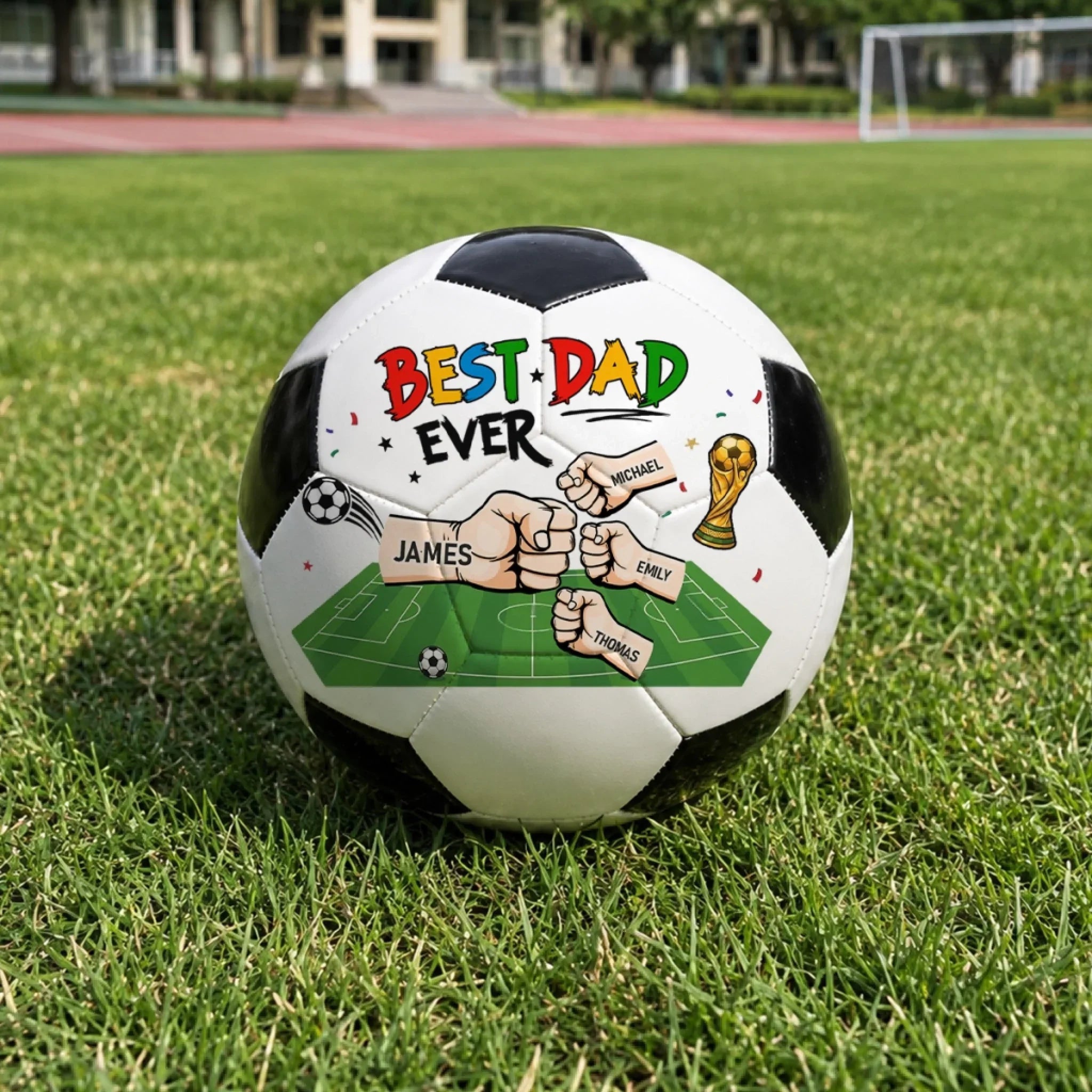 Custom LA 2026 Soccer Dad Soccer Ball – Personalized Father's Day Gifts For Dad, Grandpa, Soccer Lovers, Sports Fans, Sports Lovers – Soccer Is Always A Good Idea