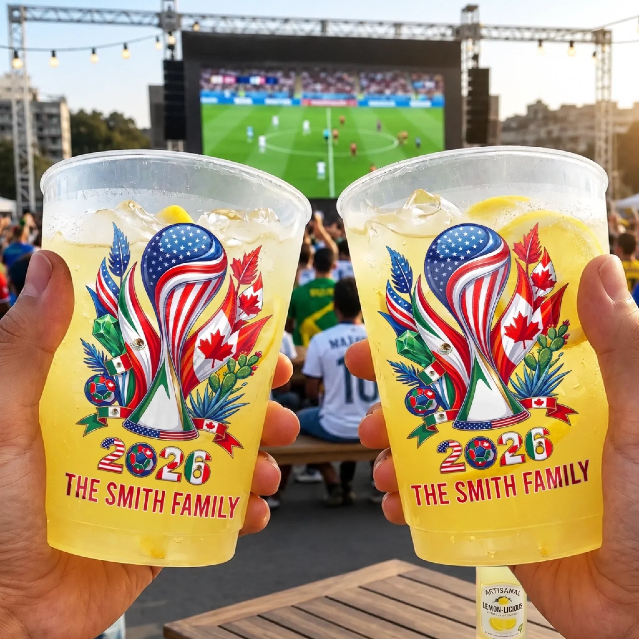 Custom International Soccer Tournament Party Cups - Personalized Birthday Gifts For Soccer Lovers, Sports Fans, Sports Lovers - Good Times, Great Matches
