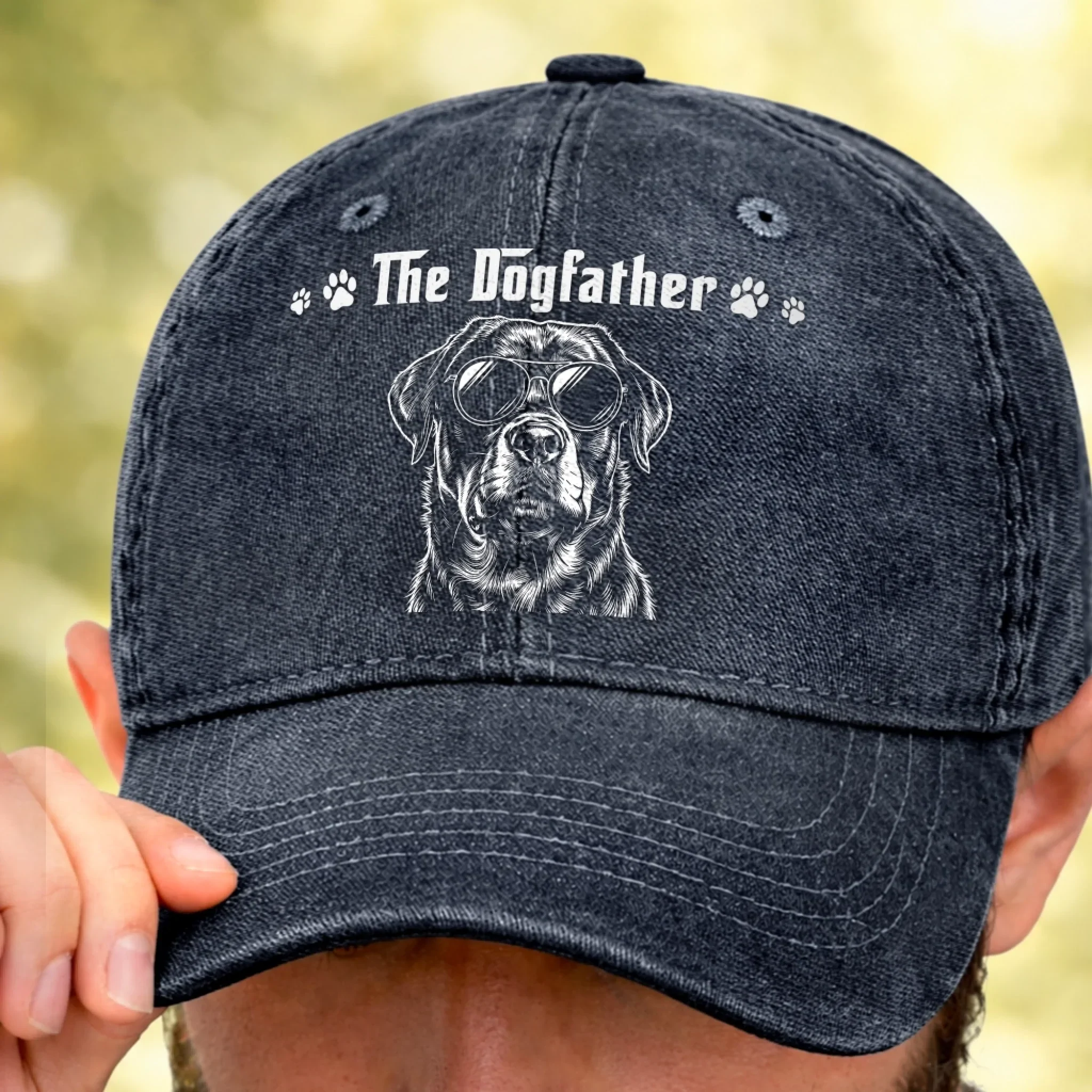 Custom Photo Cap - Personalized Father's Day Birthday Gifts For Dog Cat Lovers, Dog Dad, Cat Owners - The Boss Of The House