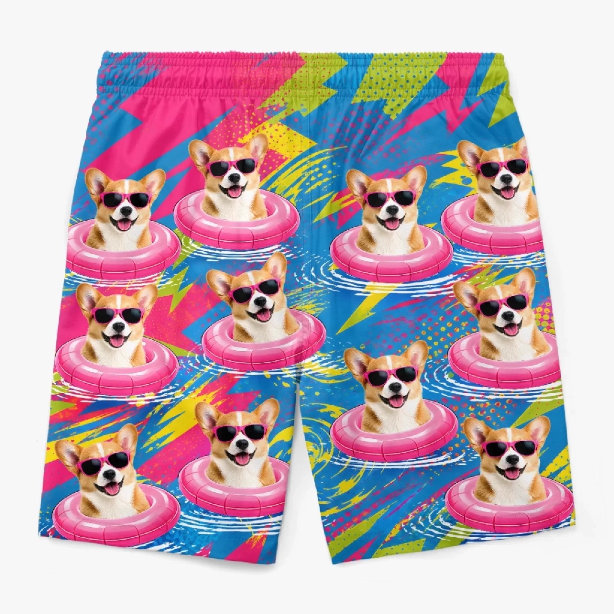 Custom Photo Tropical Hawaiian Aloha Men Beach Shorts - Personalized Summer Vacation And Travel Gifts For Dog Cat Lovers, Dog Dad And Mom, Cat Owners - The Coolest Boss In Town