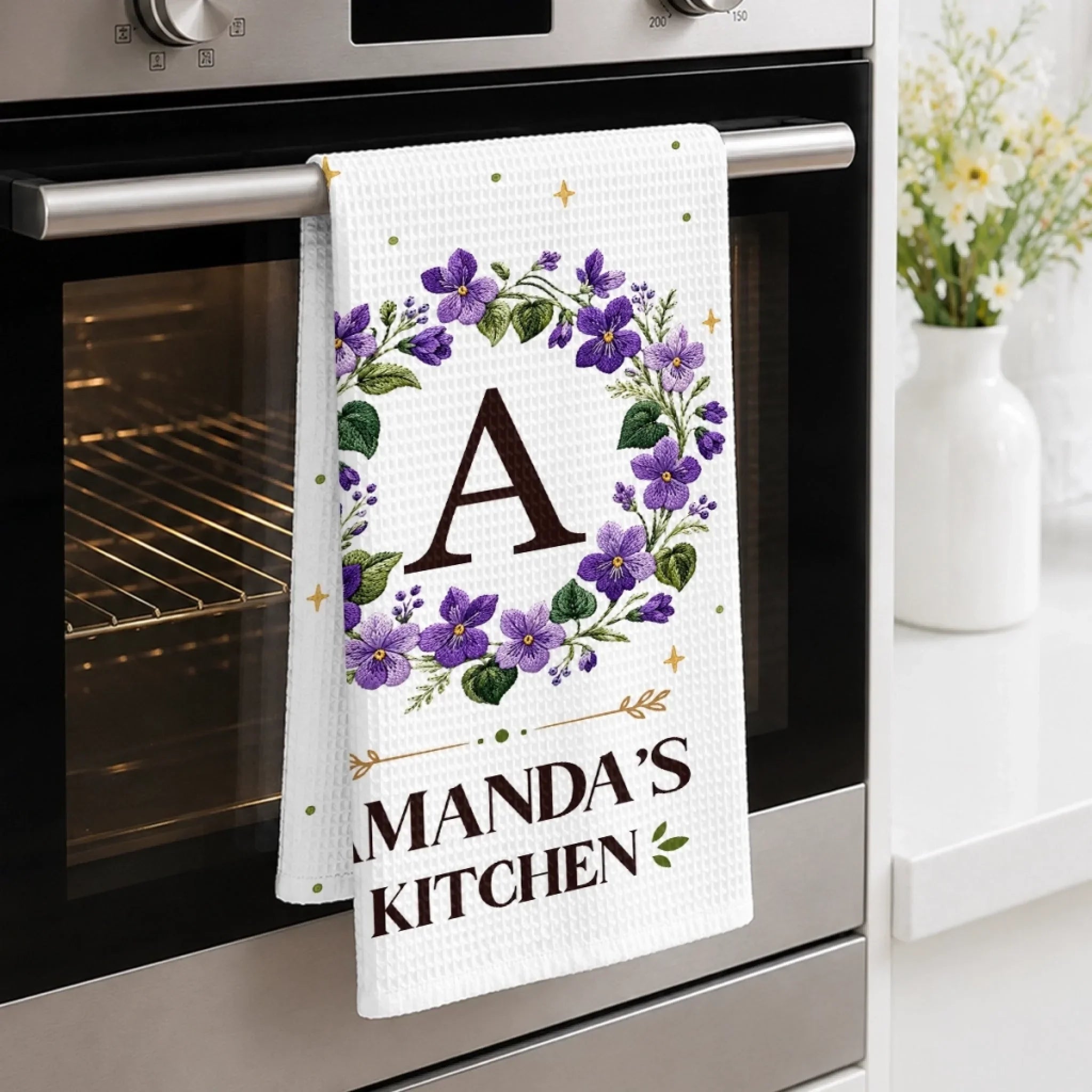 Custom Kitchen Towel - Personalized Best Friend Birthday Gifts For Women, Besties, Sisters, BFF, Yourself - Our Little Homemade Paradise