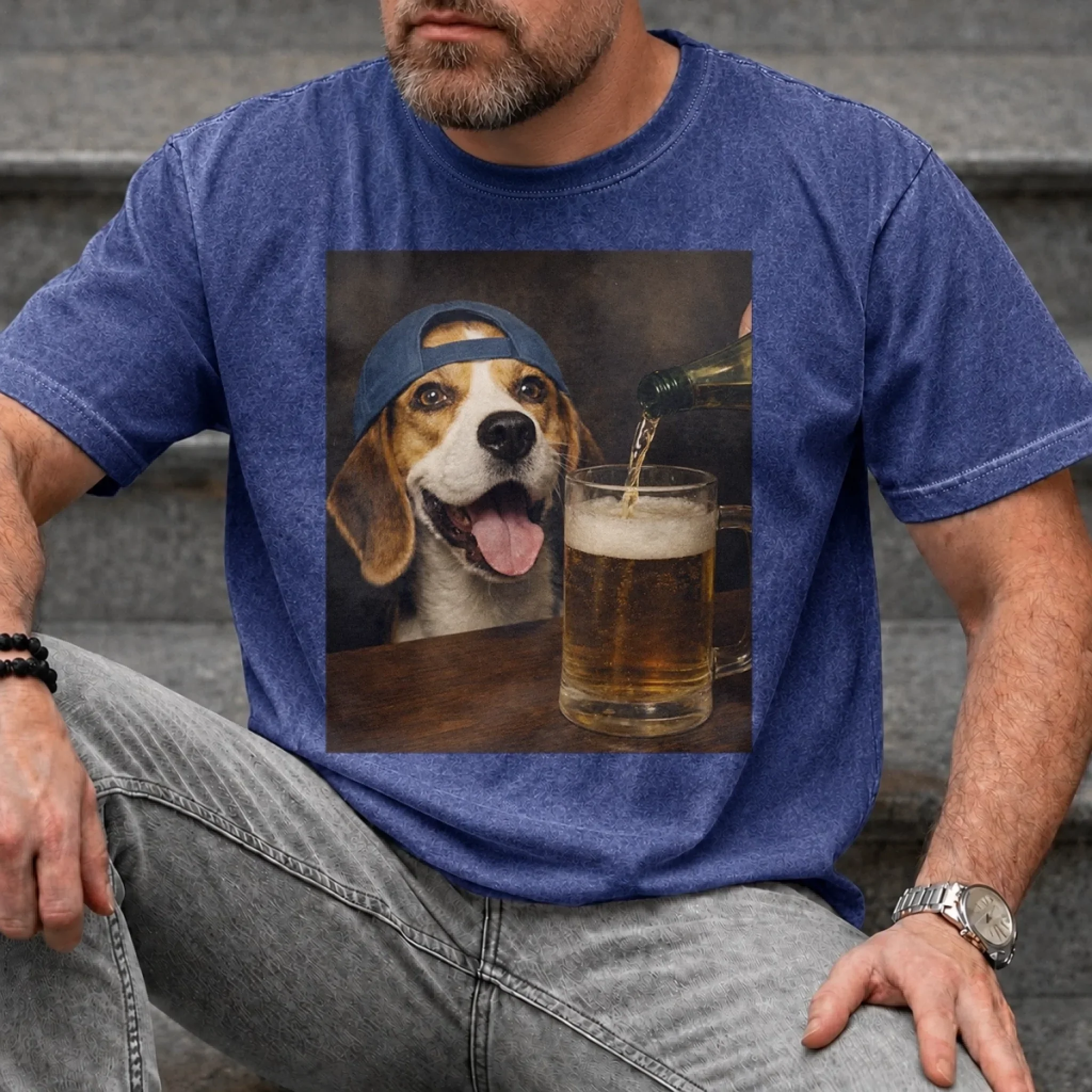 Custom Photo Washed Cotton T-shirt - Personalized Birthday Gifts For Dog Cat Lovers, Dog Dad And Mom, Cat Owners - The Professional Snack Inspector