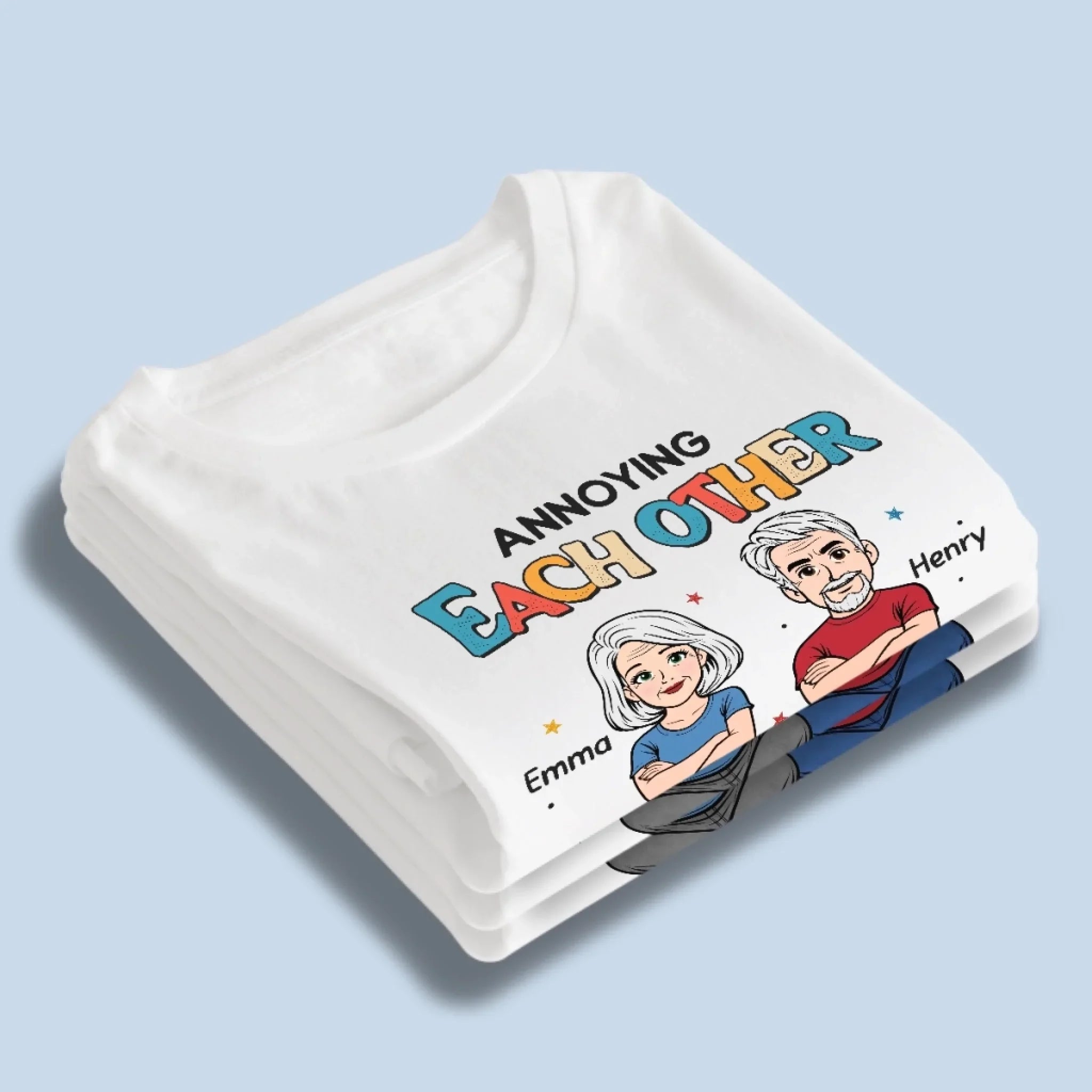 Custom T-shirt, Premium T-shirt, Hoodie - Personalized Anniversary Wedding Gifts For Husband And Wife, Him And Her - Stuck With You Forever, Unfortunately