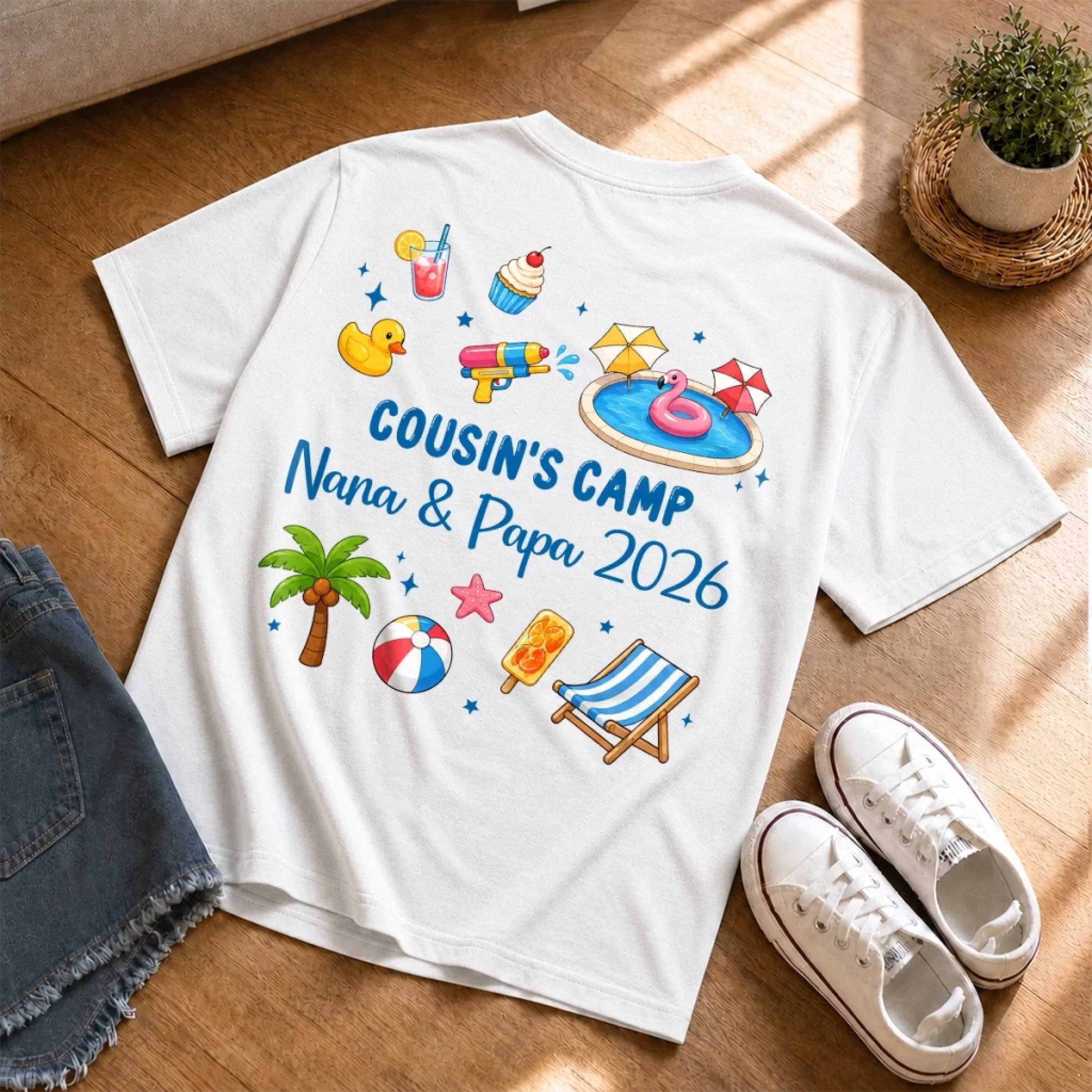 Custom Cousin Camp Youth Tee - Personalized Summer Vacation And Travel Gifts For Kids - Little Moments, Big Memories