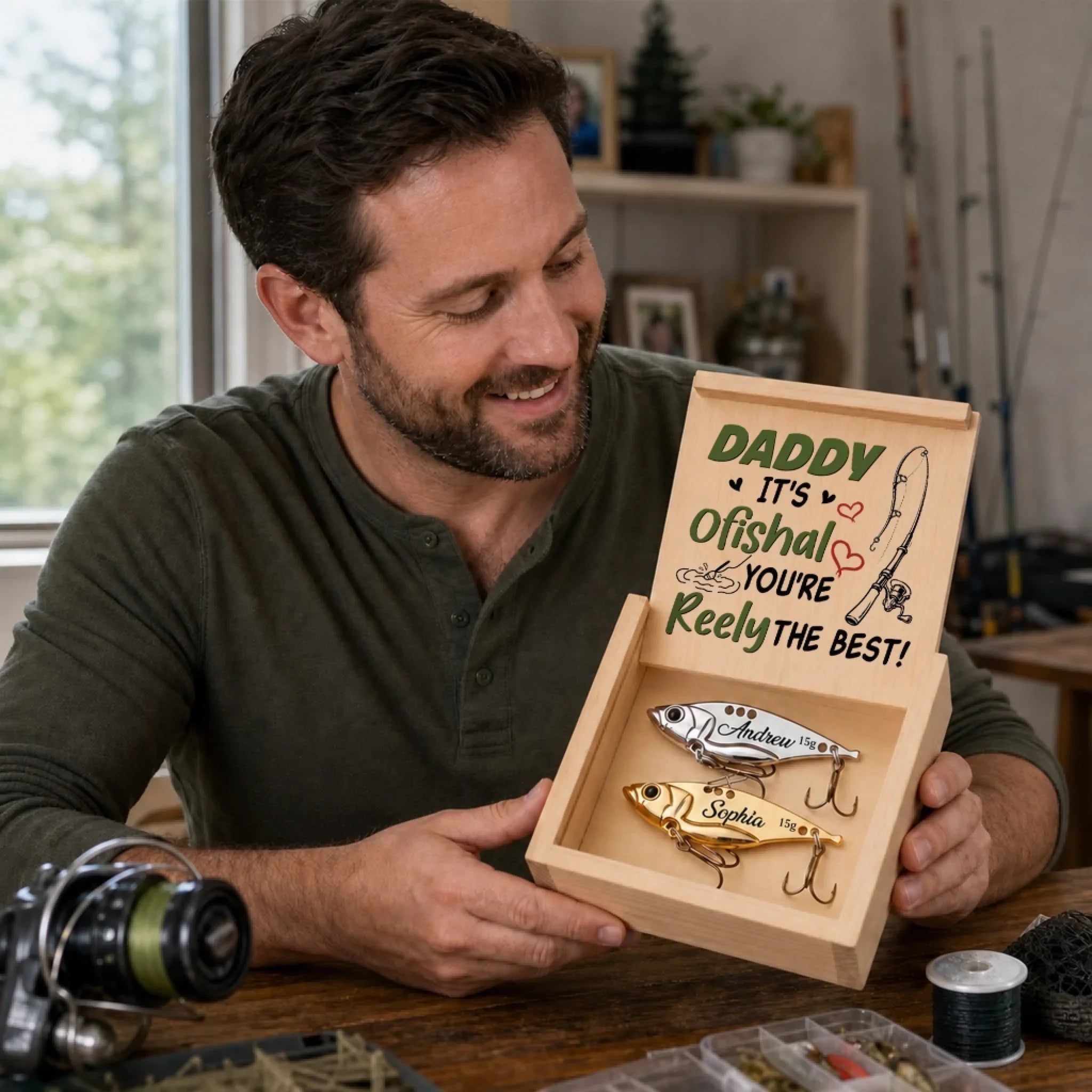 Custom Fishing Lure - Personalized Father's Day Fishing Gifts For Fisherman, Dad, Grandpa - Lake Days Best Days