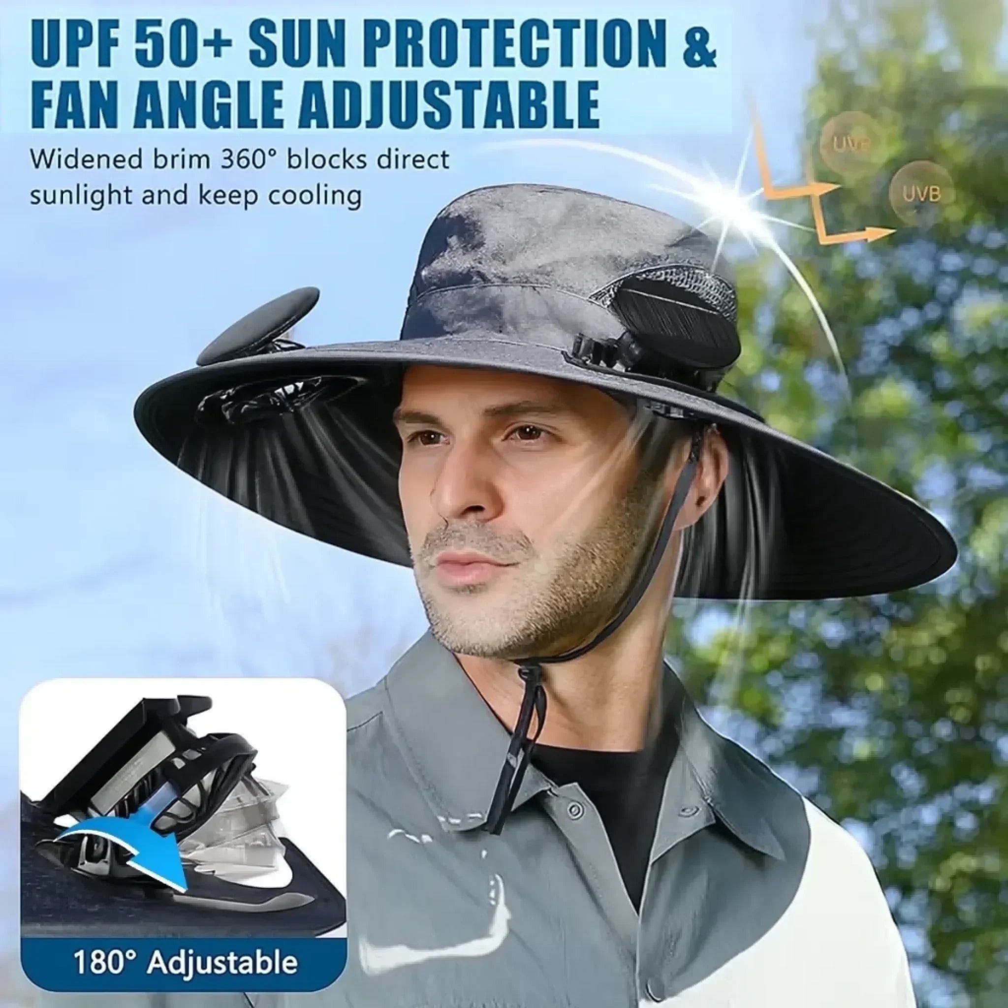 Custom Hat With Fans Solar Power - Personalized Birthday Garden Gifts For Gardeners - Proud Pot Head