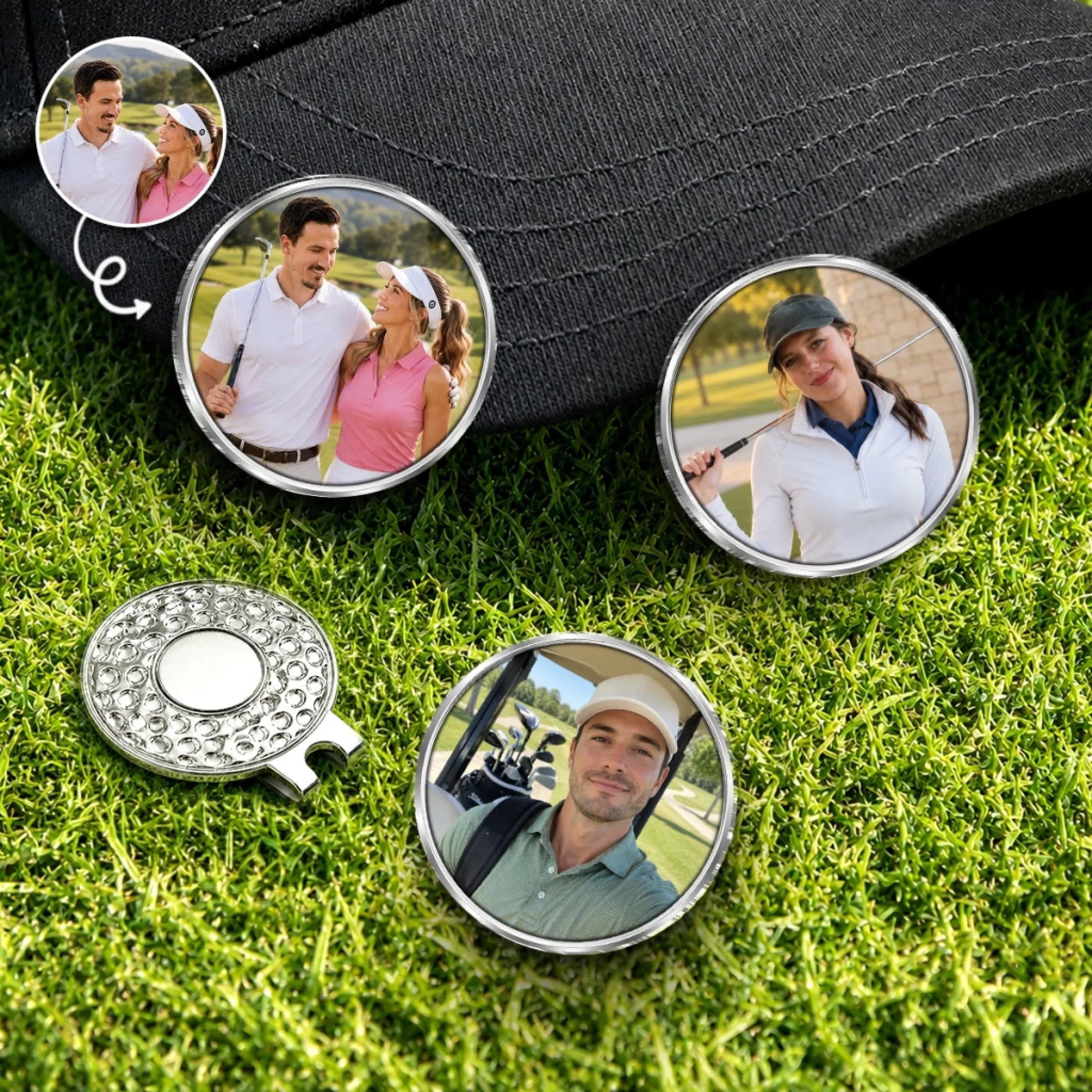 Custom Photo Golf Ball Marker - Personalized Birthday Gifts For Golf Lovers, Sports Fans, Sports Lovers - Where Patience Meets Precision