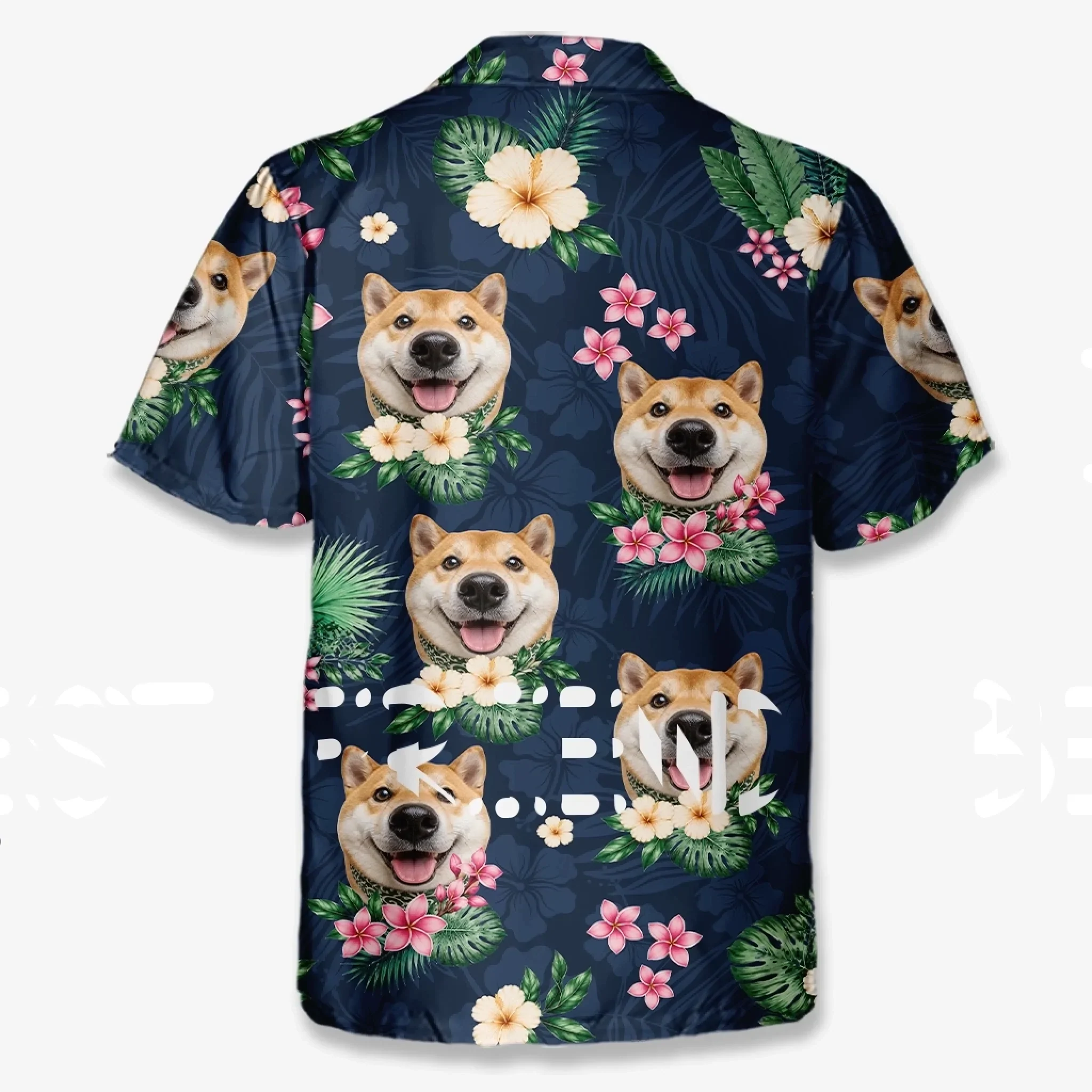 Custom Photo Unisex Tropical Hawaiian Aloha Shirt - Personalized Summer Vacation And Travel Gifts For Dog Cat Lovers, Dog Dad And Mom, Cat Owners - Salty Paws Happy Days