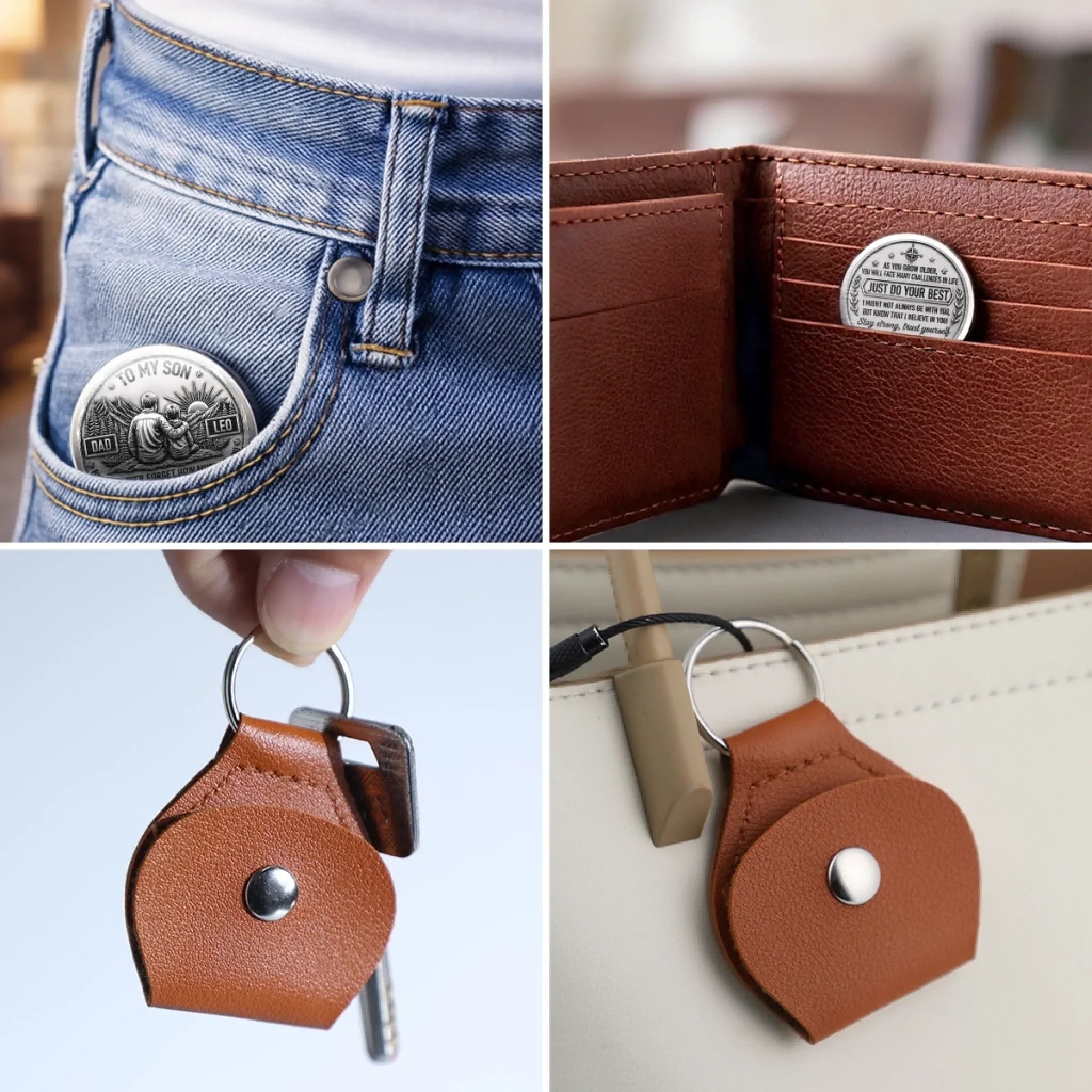 Custom Pocket Hug - Personalized Birthday Gifts For Son - Keep Moving Forward