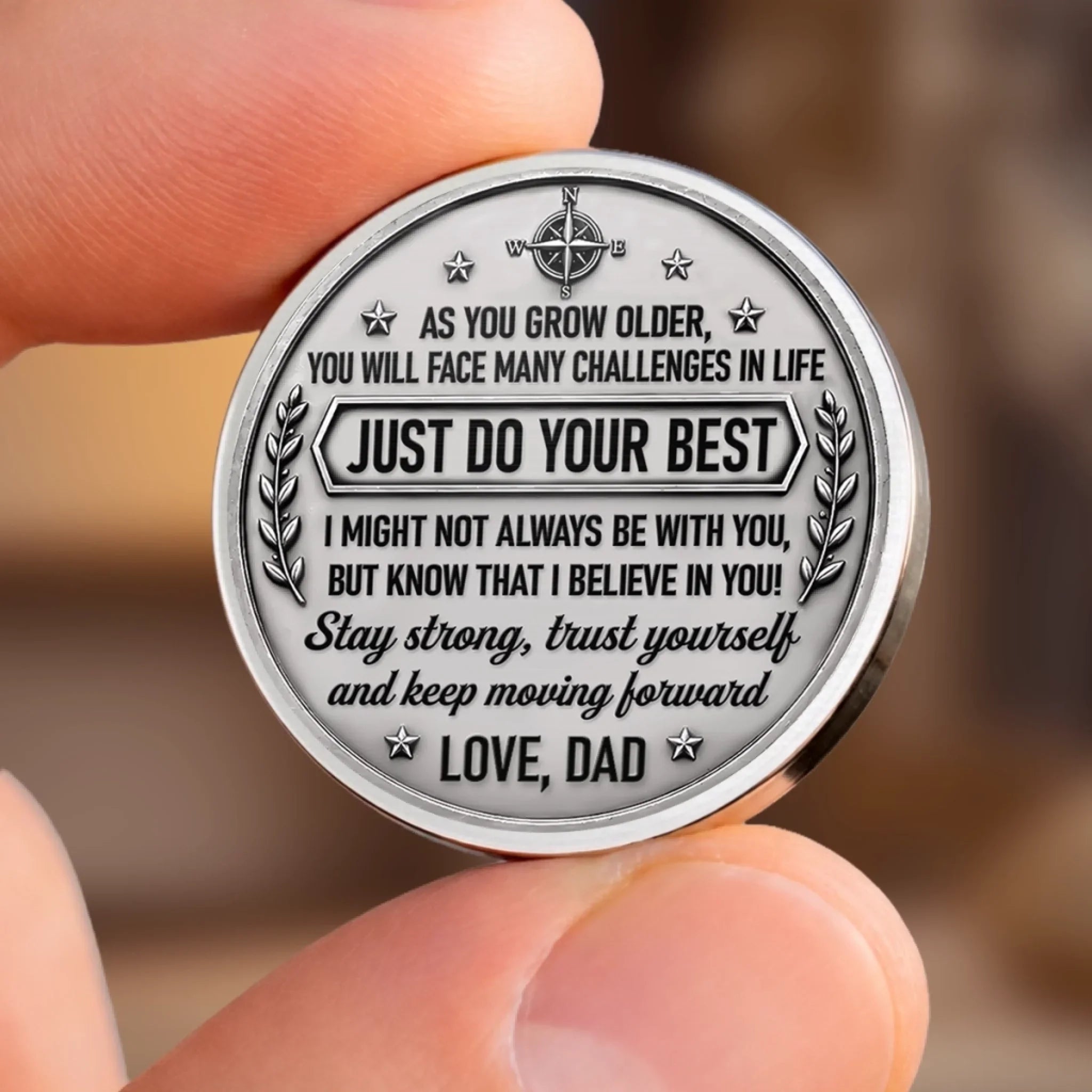 Custom Pocket Hug - Personalized Birthday Gifts For Son - Keep Moving Forward