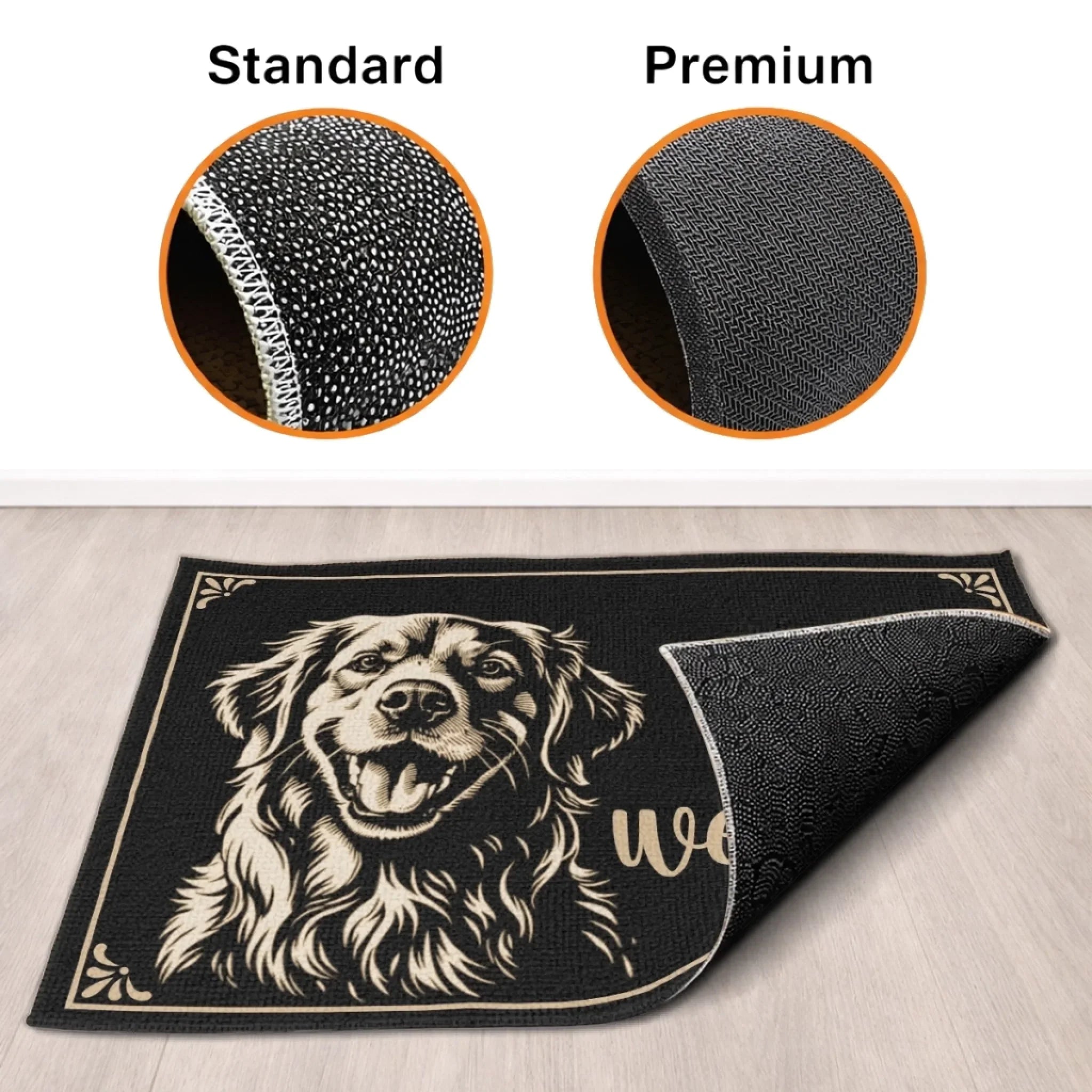 Custom Photo Home Decor Decorative Mat - Personalized Birthday Gifts For Dog Cat Lovers, Dog Dad And Mom, Cat Owners - My Best Friend Has Paws