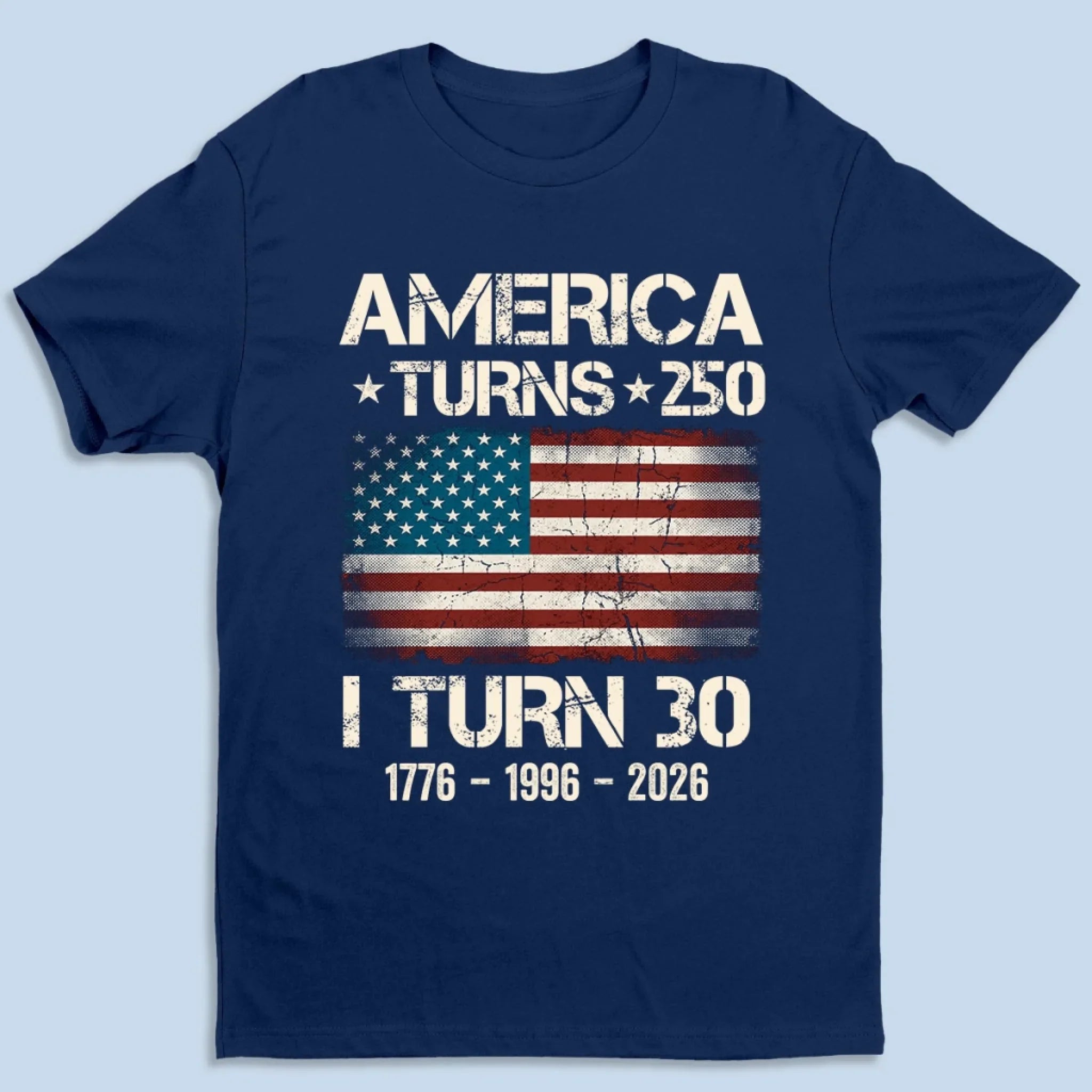 Custom Unisex T-shirt, Premium T-shirt, Hoodie - Personalized America 250th Anniversary Gifts For Men And Women - Born To Shine In The Land Of The Free