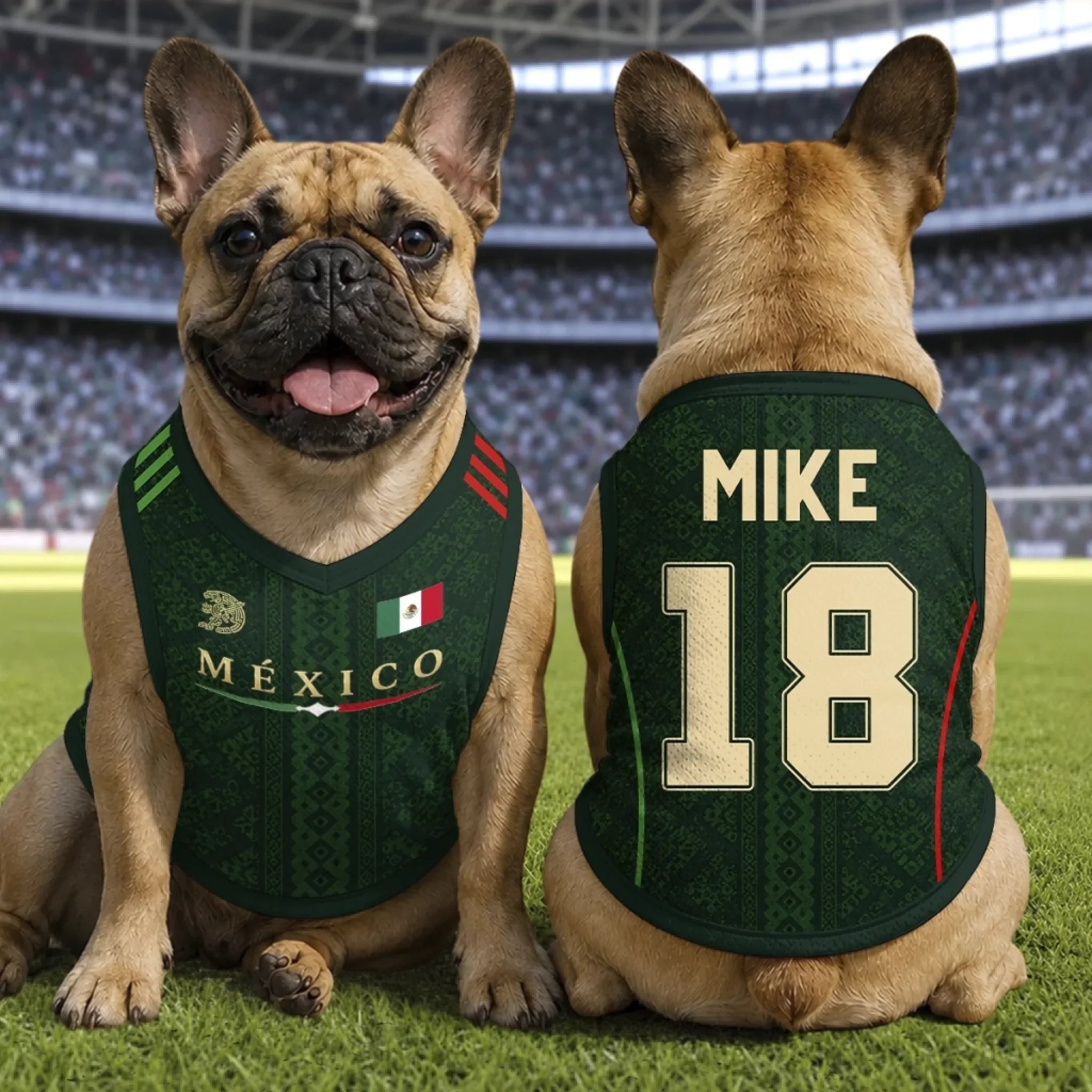 Custom Mexico World Football Pet Jersey - Personalized Birthday Gifts For Football Dog Cat Lovers, Dog Dad And Mom, Cat Owners - Furry Champion