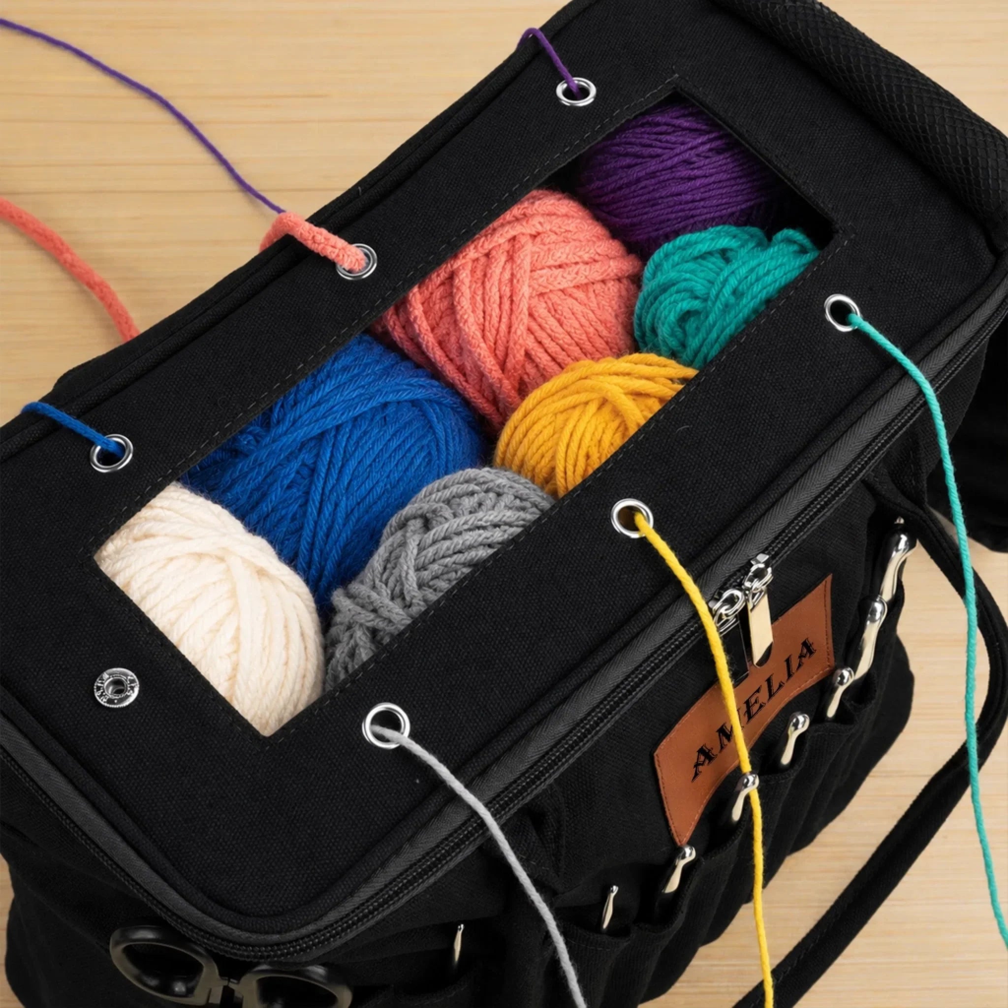 Custom Yarn Storage Bag - Personalized Birthday Gifts For Crochet Knitting Lovers, Crocheters, Knitters - Made For My Hobby