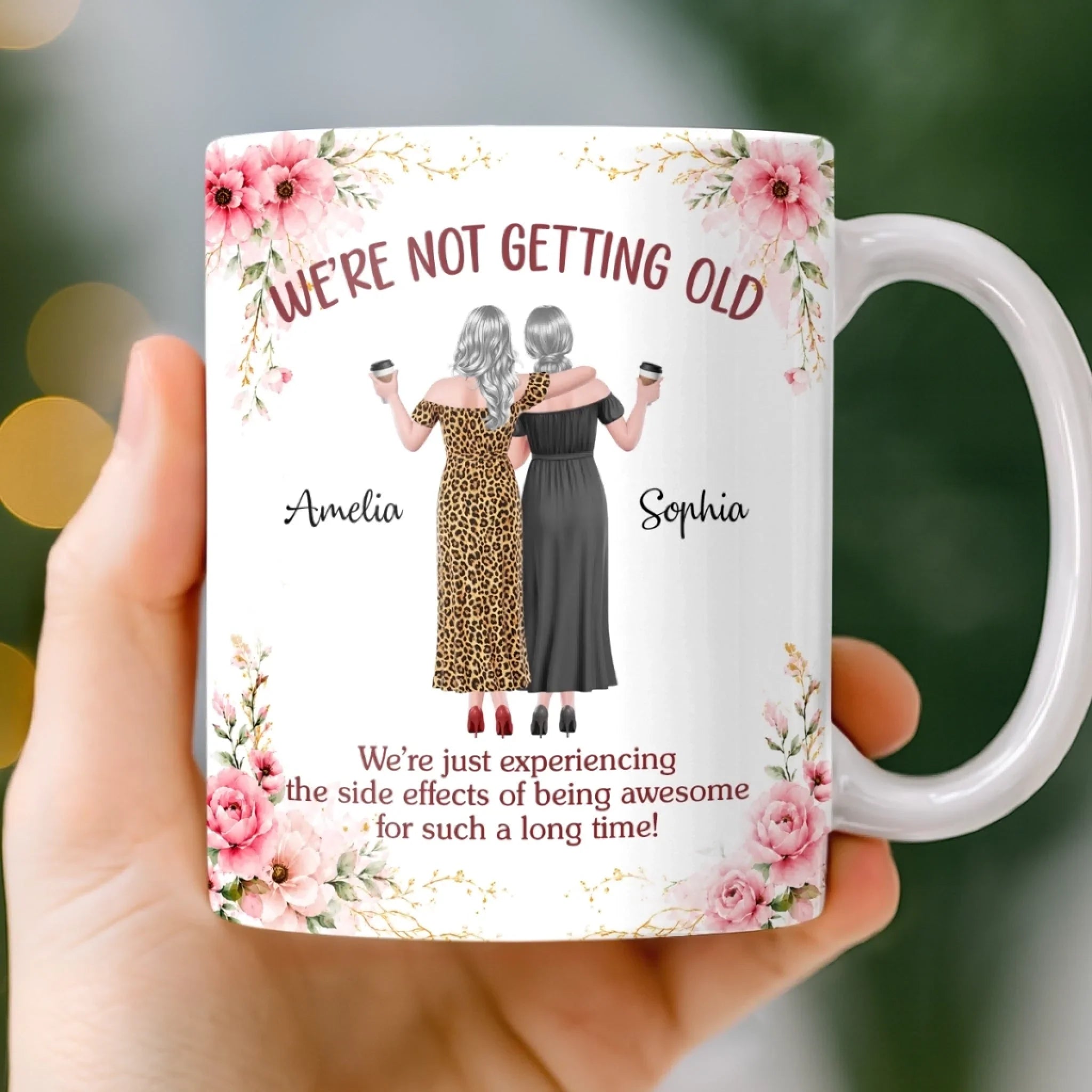 Custom Mug - Personalized Best Friend Birthday Gifts For Women, Besties, Sisters, BFF - Besties For Life copy