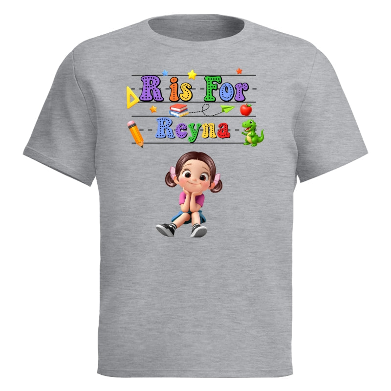 Back To School Kids Shirt, Personalized Alphabet Kids Shirt