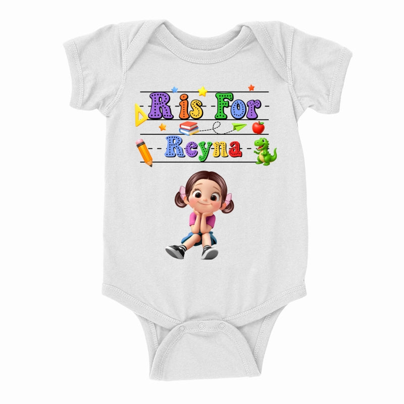 Back To School Kids Shirt, Personalized Alphabet Kids Shirt
