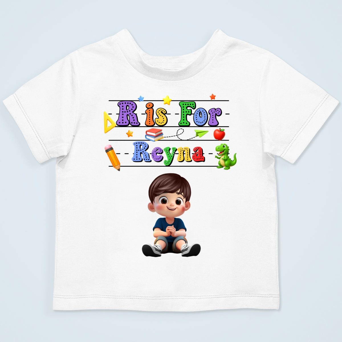 Back To School Kids Shirt, Personalized Alphabet Kids Shirt