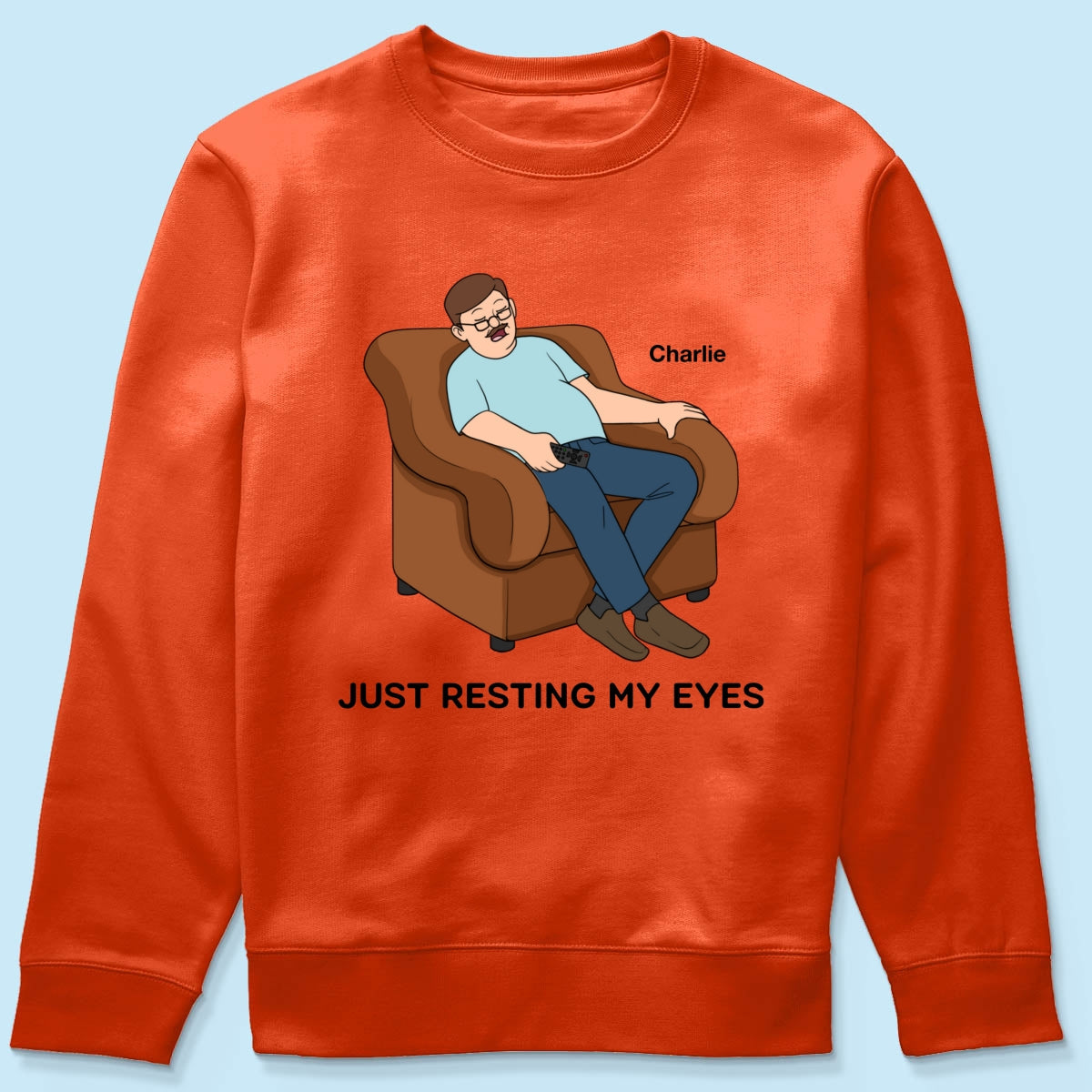 Just Resting My Eyes Dad Grandpa Asleep Funny Father‘s Day Gift Personalized Shirt