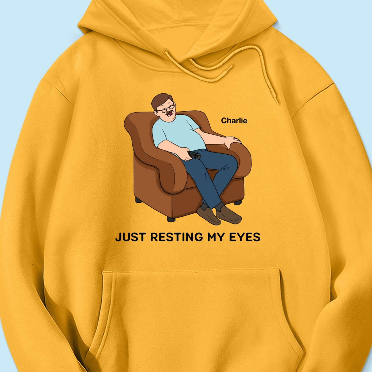 Just Resting My Eyes Dad Grandpa Asleep Funny Father‘s Day Gift Personalized Shirt